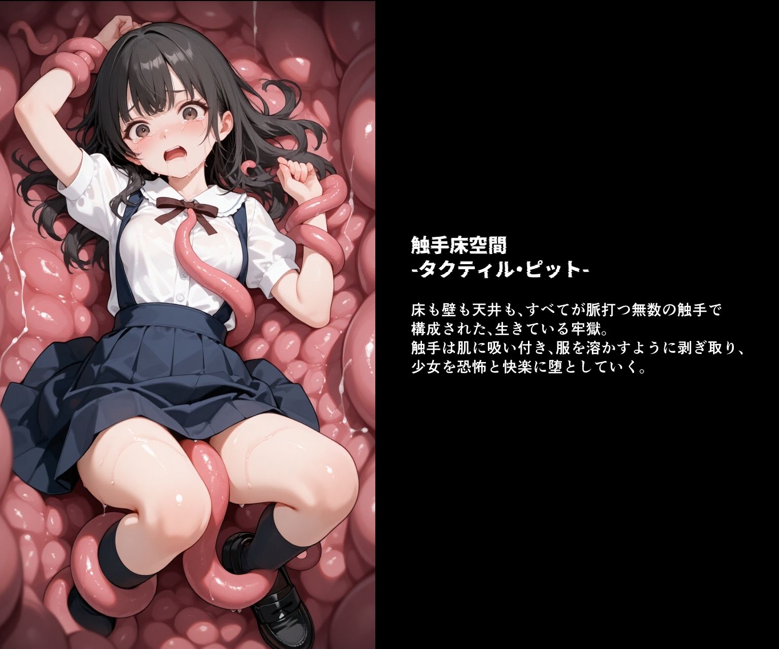 触手ノ生贄 -逃げ惑う少女達は拉致され、絶望の凌●連鎖に堕ちる- サンプル画像8