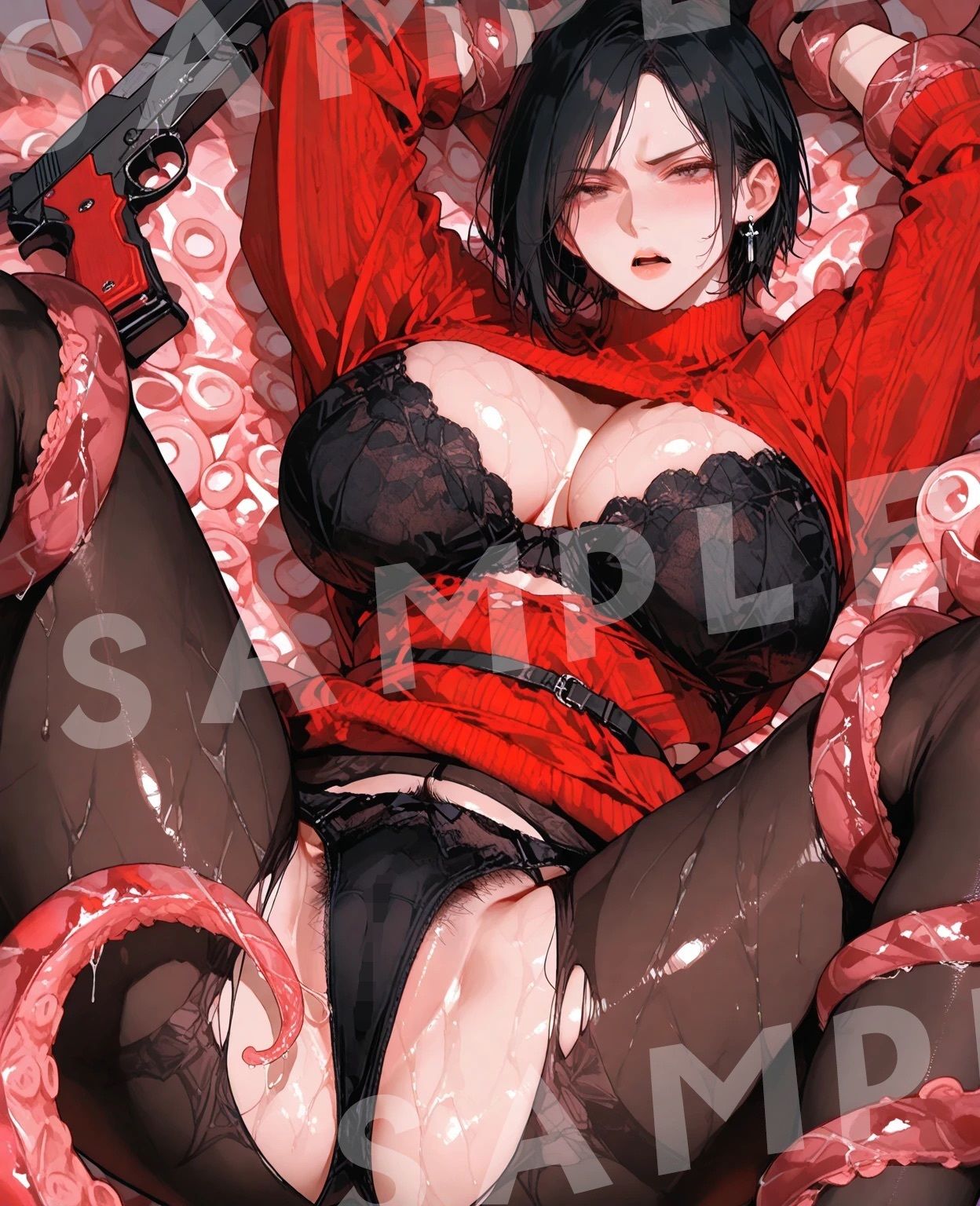 触手ハザード・女スパイと大統領娘編【RE:4】 サンプル画像3