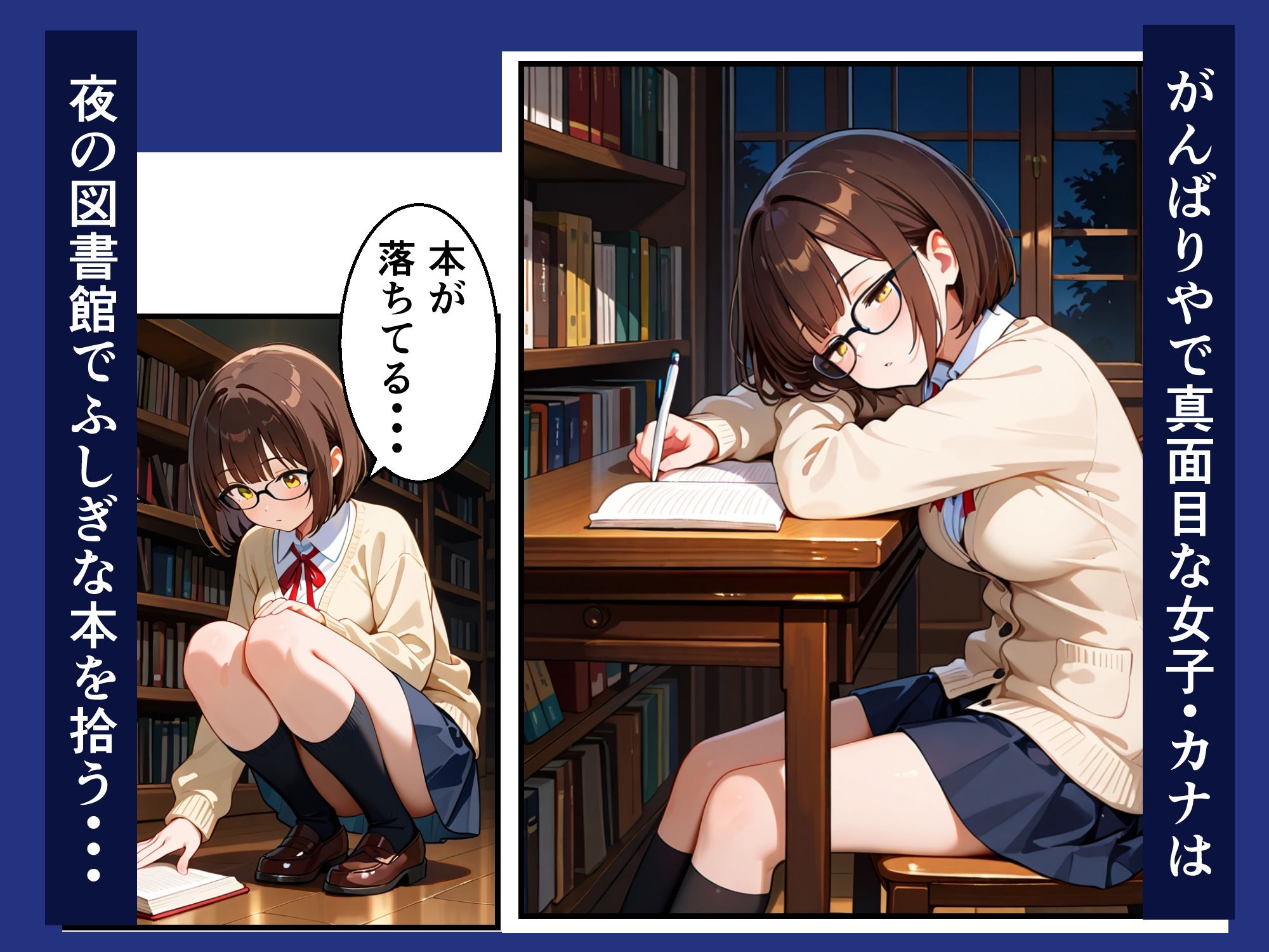 触手図書館の夜 サンプル画像1