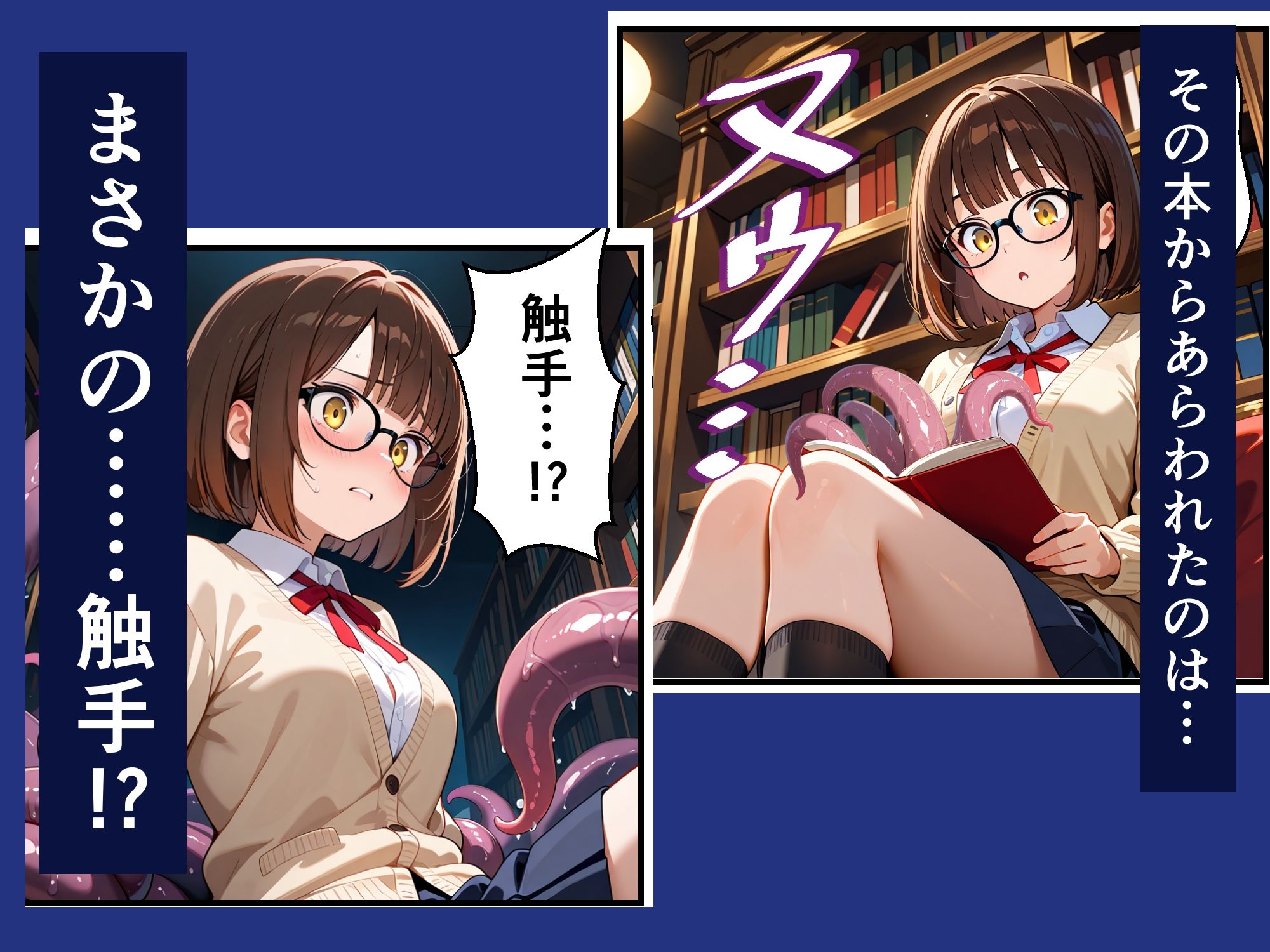 触手図書館の夜 サンプル画像2