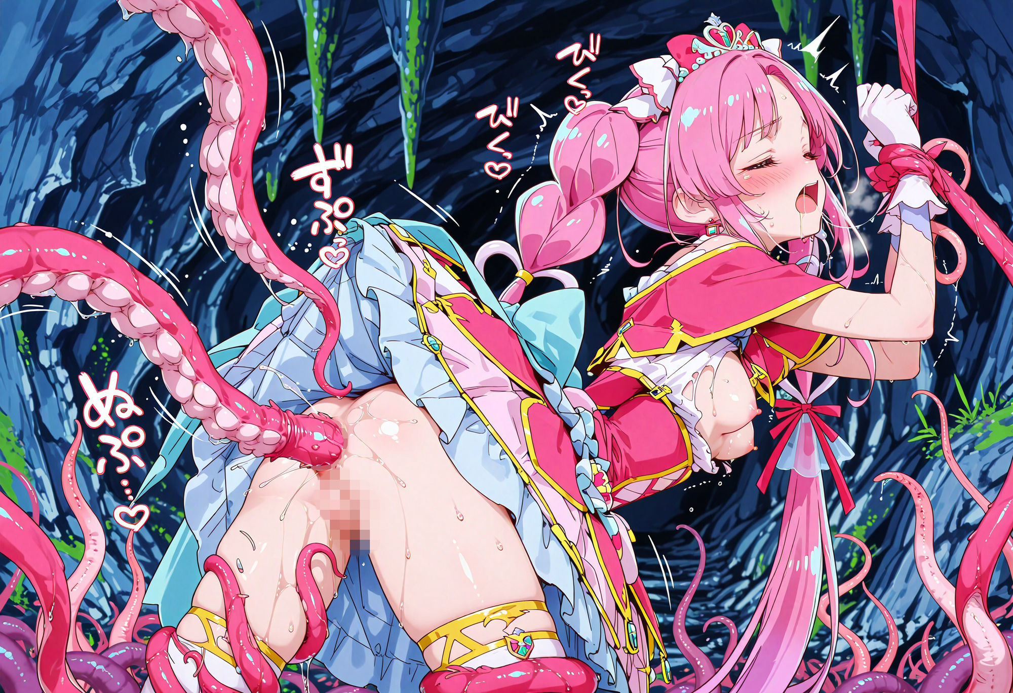 触手姦  キュアミス〇ィック編 サンプル画像3