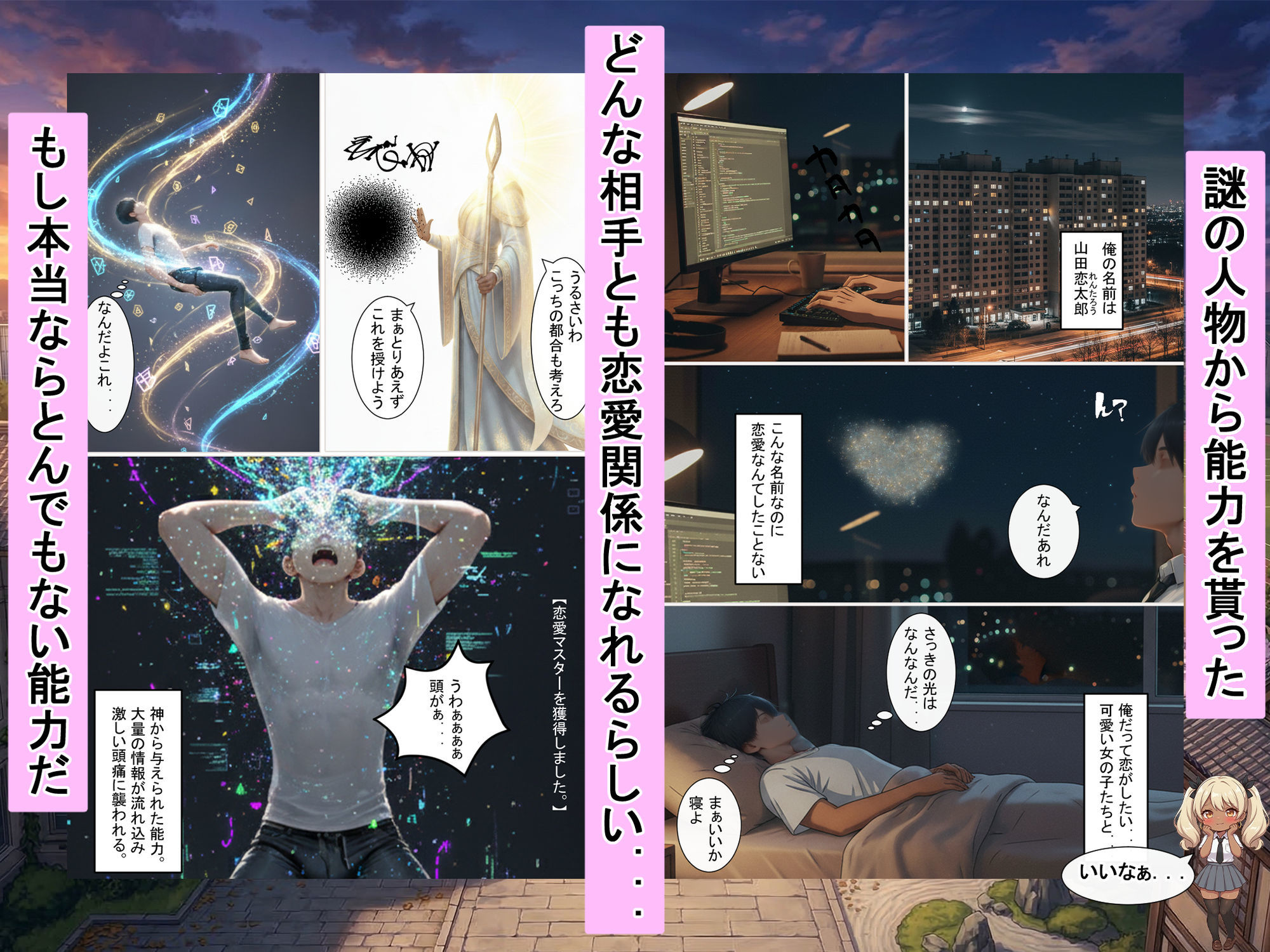 謎の人物から貰った能力で現実世界を無双！！女の子たちを情けない顔にさせる話 サンプル画像1