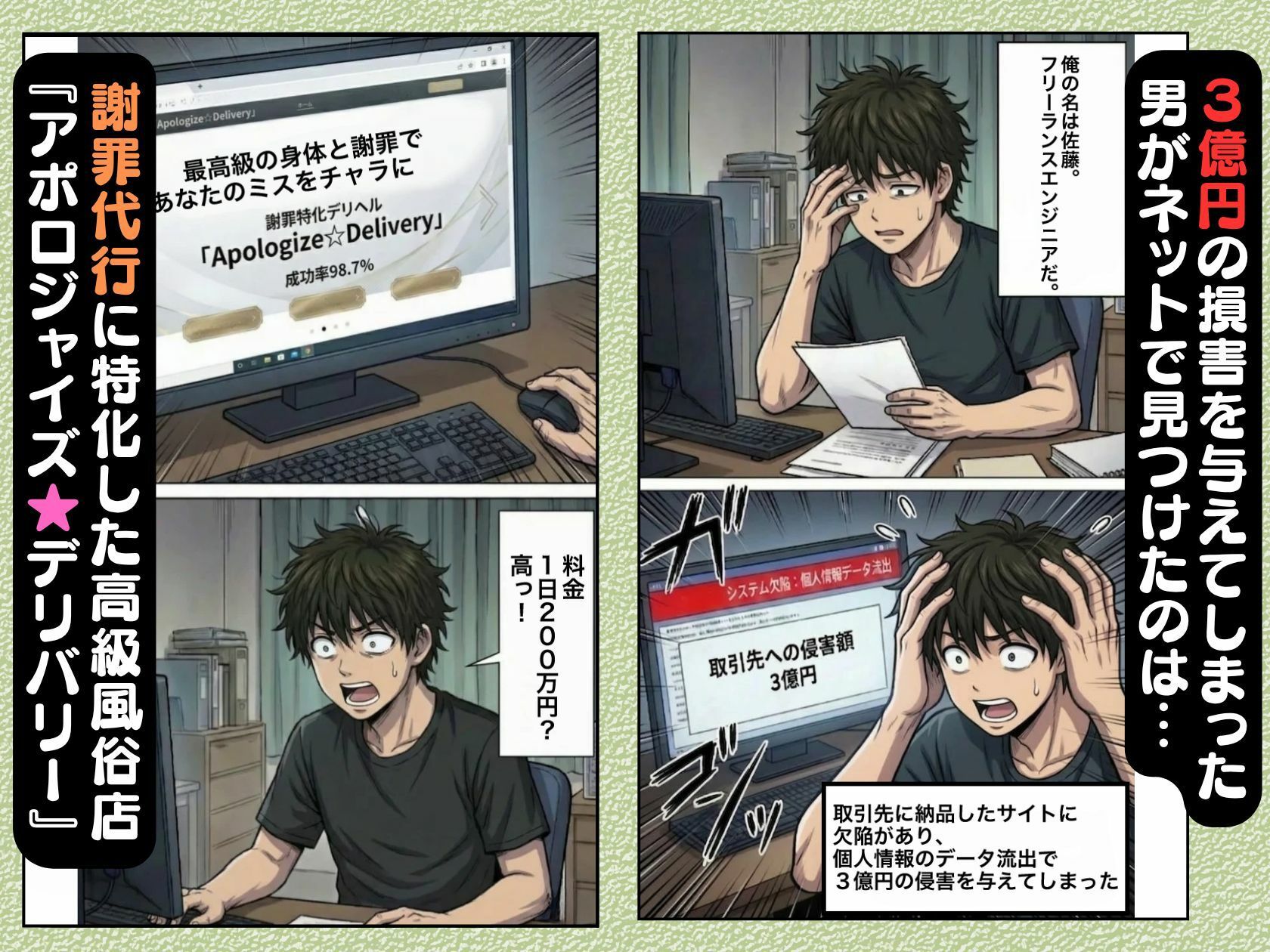 謝罪代行風俗店〜あなたのミスを体で謝罪代行します〜【漫画93P】 サンプル画像2