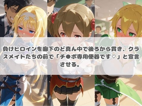 負けヒロインが敗北堕ちして俺のチ●ポ専用便器になった結果 ソ〇ドアート・オンライン  2 サンプル画像1