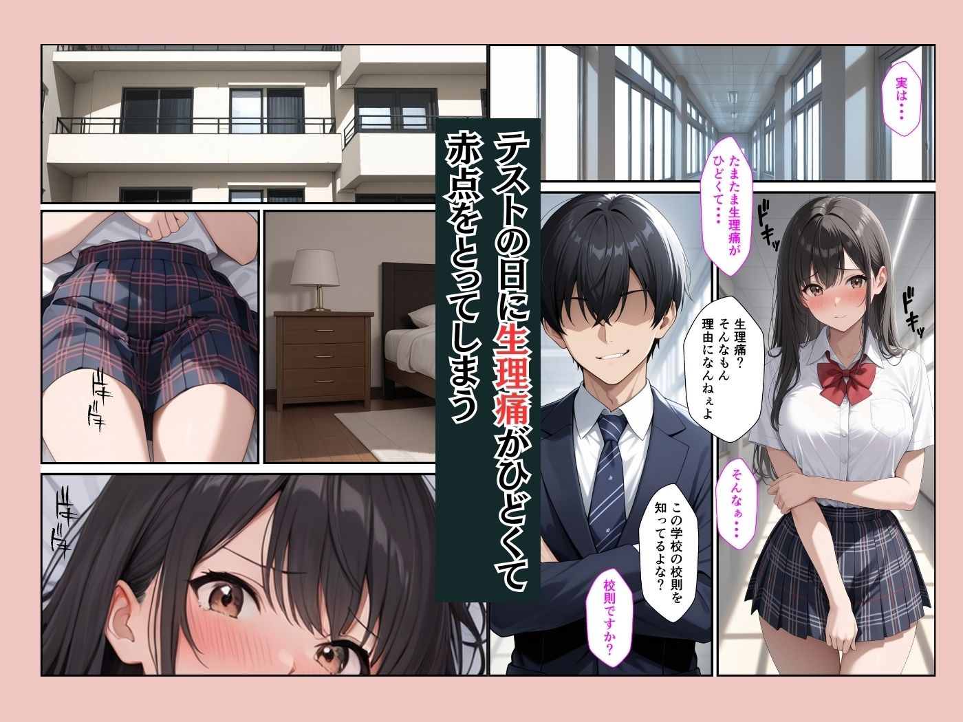 赤点取った清楚な生徒会長を自宅で性指導したらメス堕ちした話 サンプル画像2