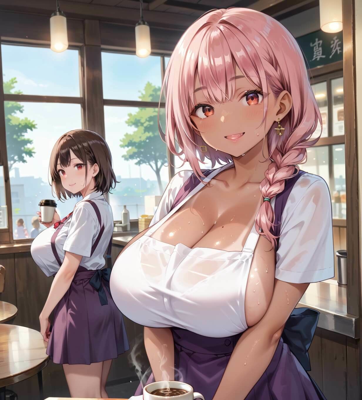 超絶ギャルカフェ！最高すぎて無理3ww 470枚 サンプル画像1