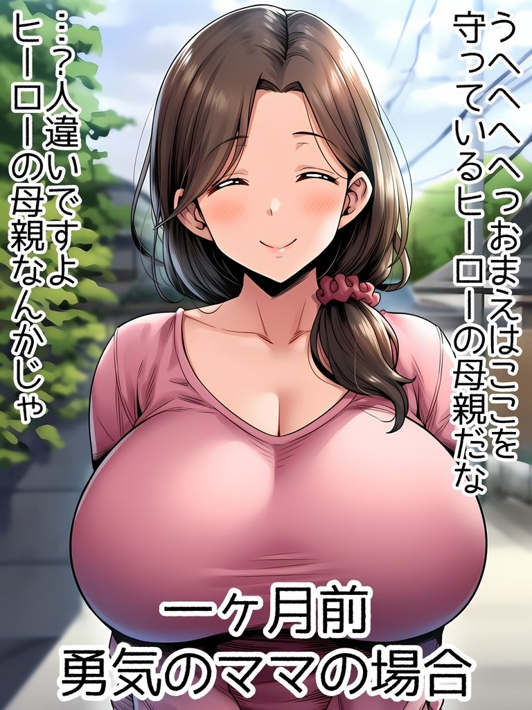 超重戦士バリオン  第一話  お母さんとお姉ちゃんがクソザコ戦闘員に改造堕  バリオンレッドママと姉が触手中出し受精托卵妊娠妊婦臨月ボテ腹アヘ顔戦闘員改造怪人破水出産 サンプル画像1