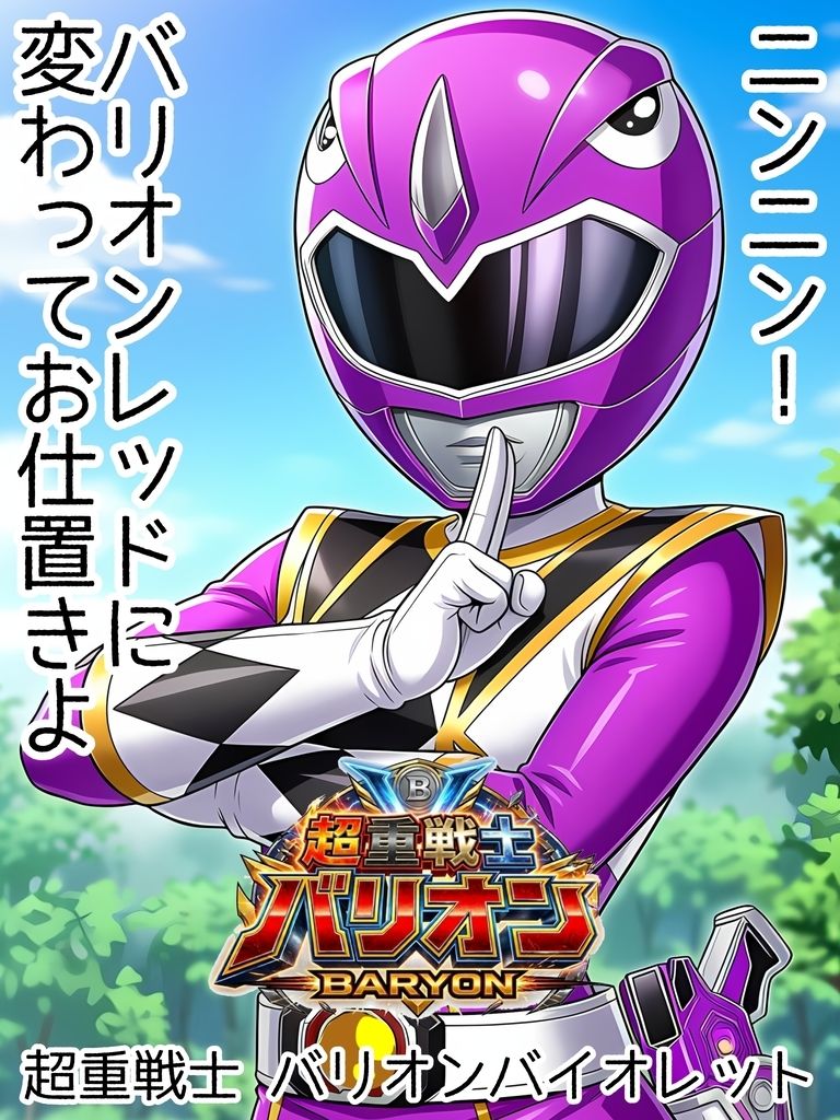 超重戦士バリオン  第二話  僕の相棒と妹と先生達戦闘員と怪人に改造堕  バリオンバイオレットと妹達が触手中出し受精托卵妊娠妊婦臨月ボテ腹アヘ顔戦闘員改造怪人破水出産 サンプル画像2