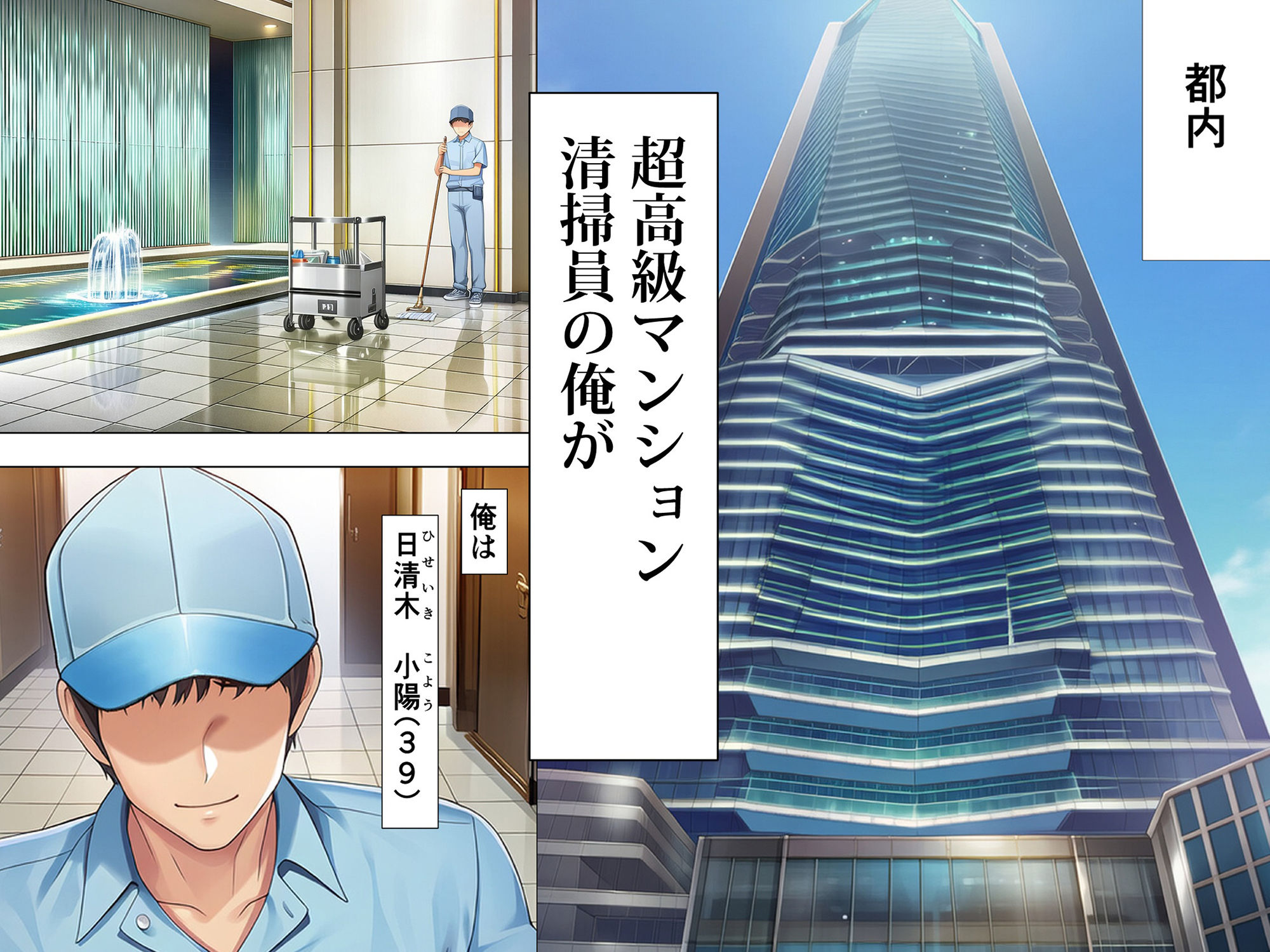 超高級マンション清掃員の俺、仕事ついでにハイスペ美人居住者たちの愚痴を聞いていたら完全合意の中出しハーレム生活を送ってしまう サンプル画像1