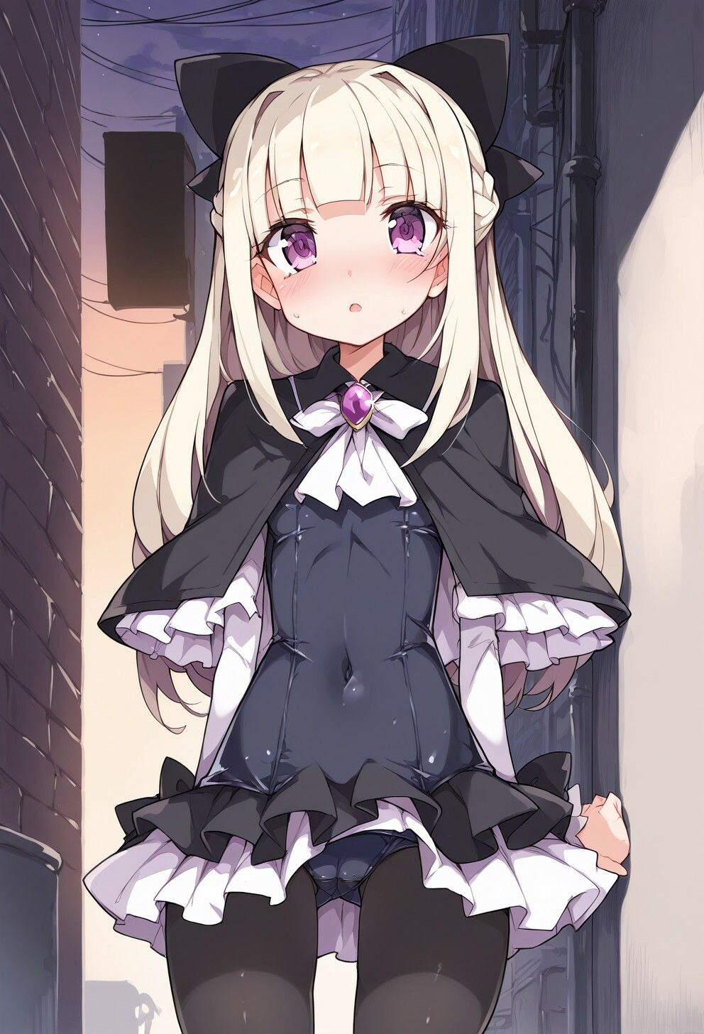路地裏ぶっかけスク水魔法少女 サンプル画像1