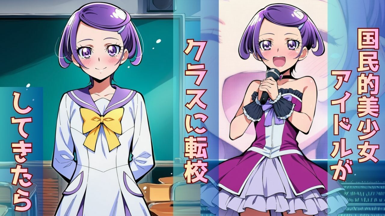 転校してきた国民的アイドルがクラスのスケベ男子にさんざん犯●れて、ついに「完堕土下座」する話 サンプル画像1