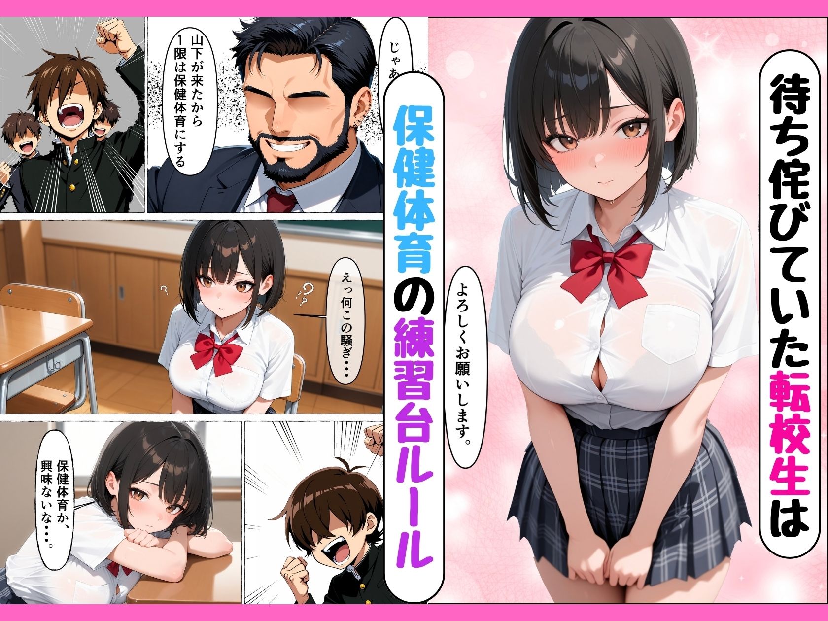 転校生のま●こ開発ー仕組まれた保健体育で中出しセックスしちゃった話ー サンプル画像1