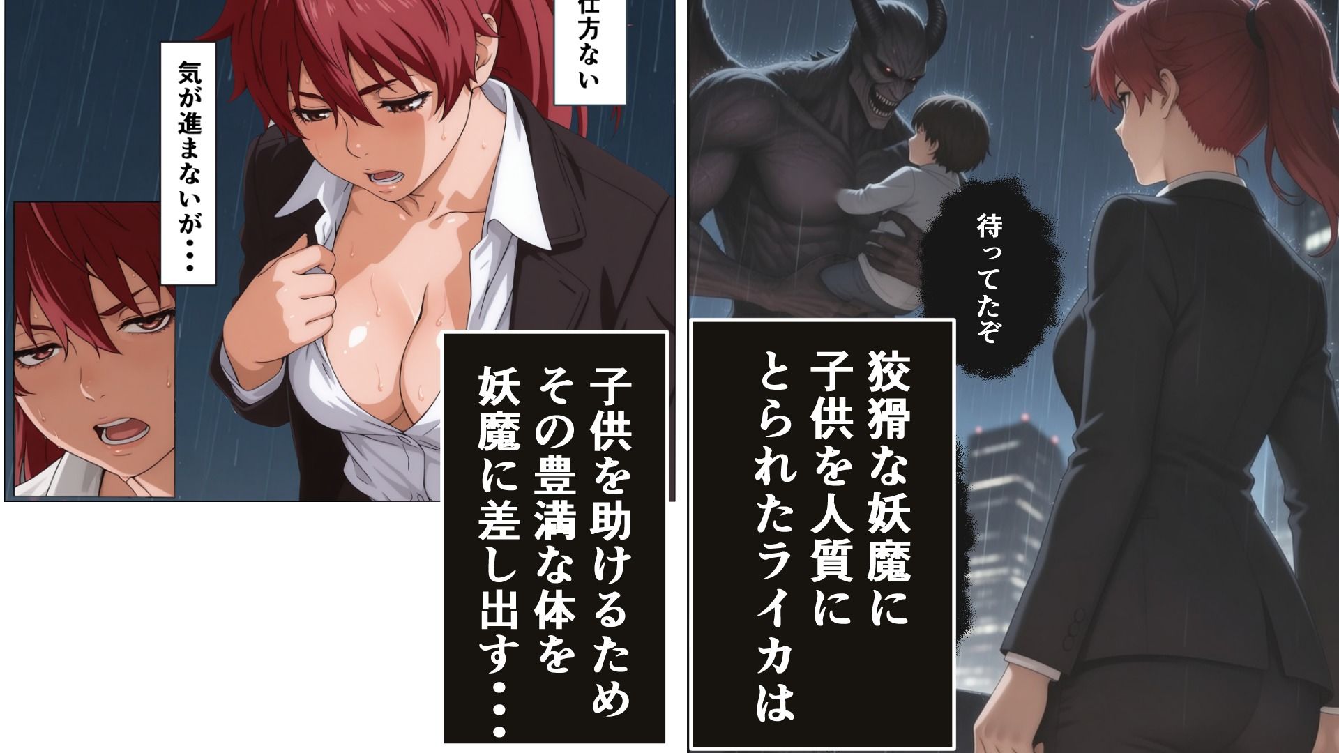 退魔士ライカ  屈辱の人質交渉  前編 サンプル画像3