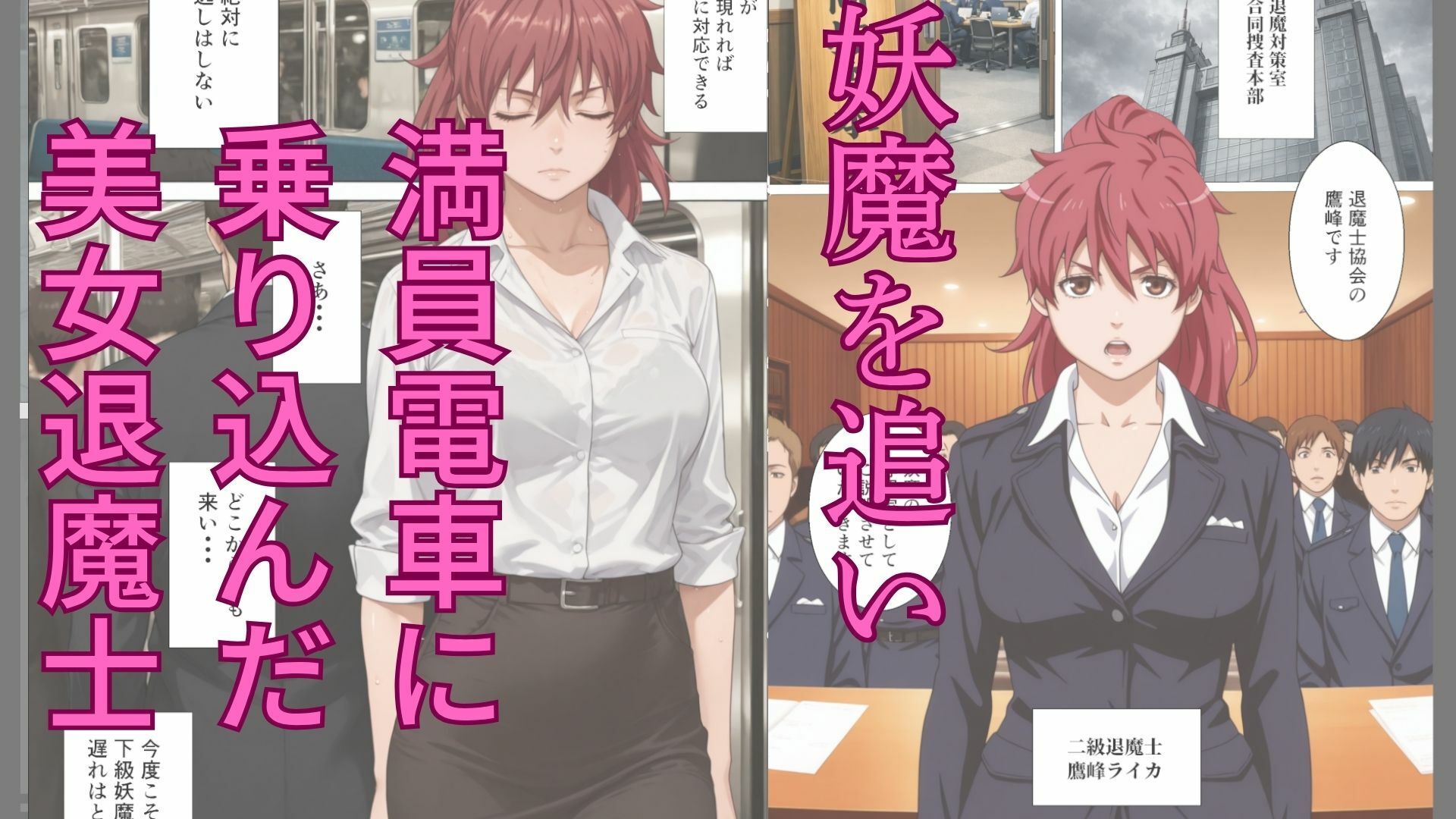 退魔士ライカ  淫獄の満員電車  Part1 サンプル画像2