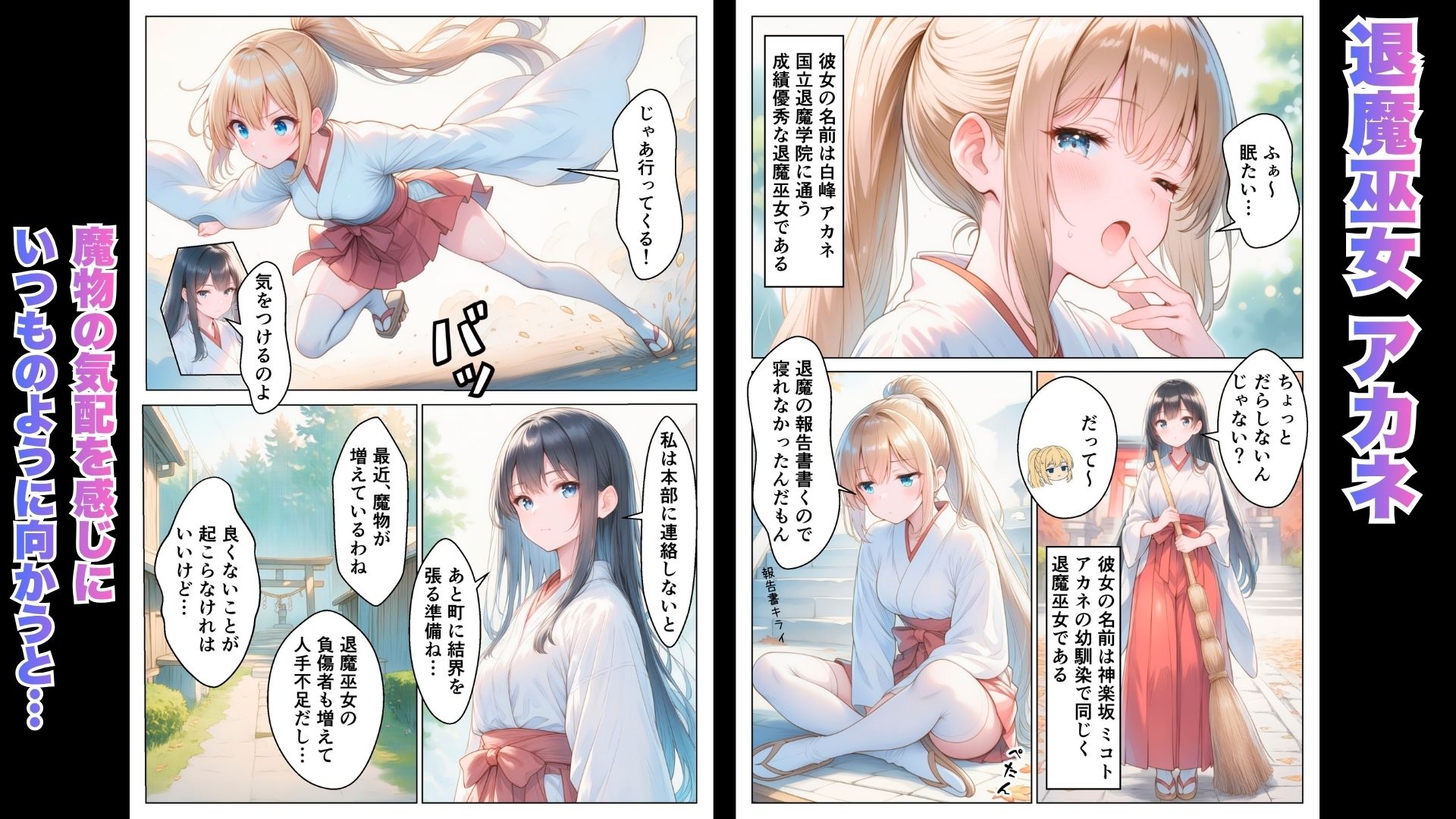 退魔巫女は敗北しました サンプル画像1