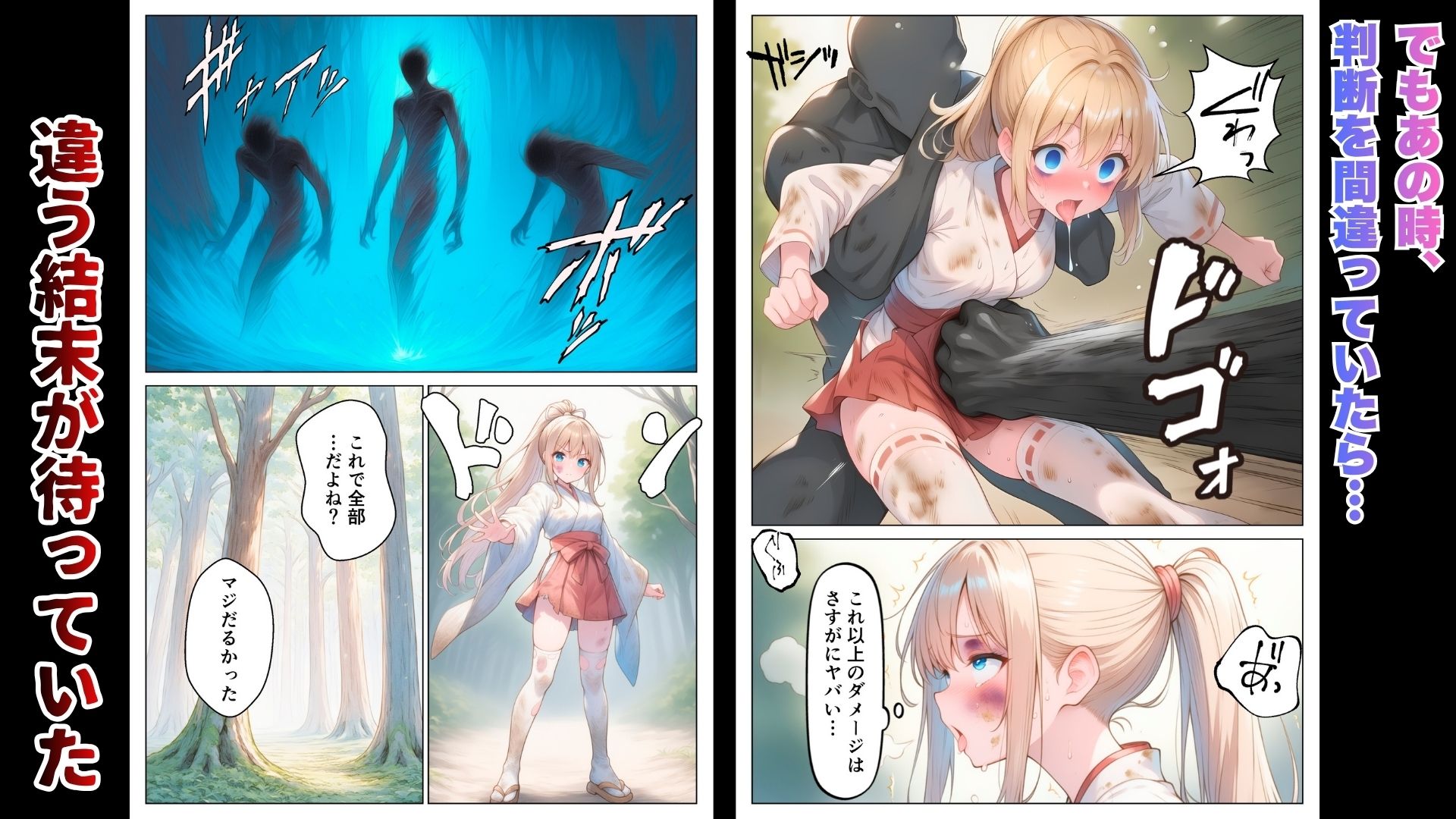 退魔巫女は敗北しました サンプル画像4