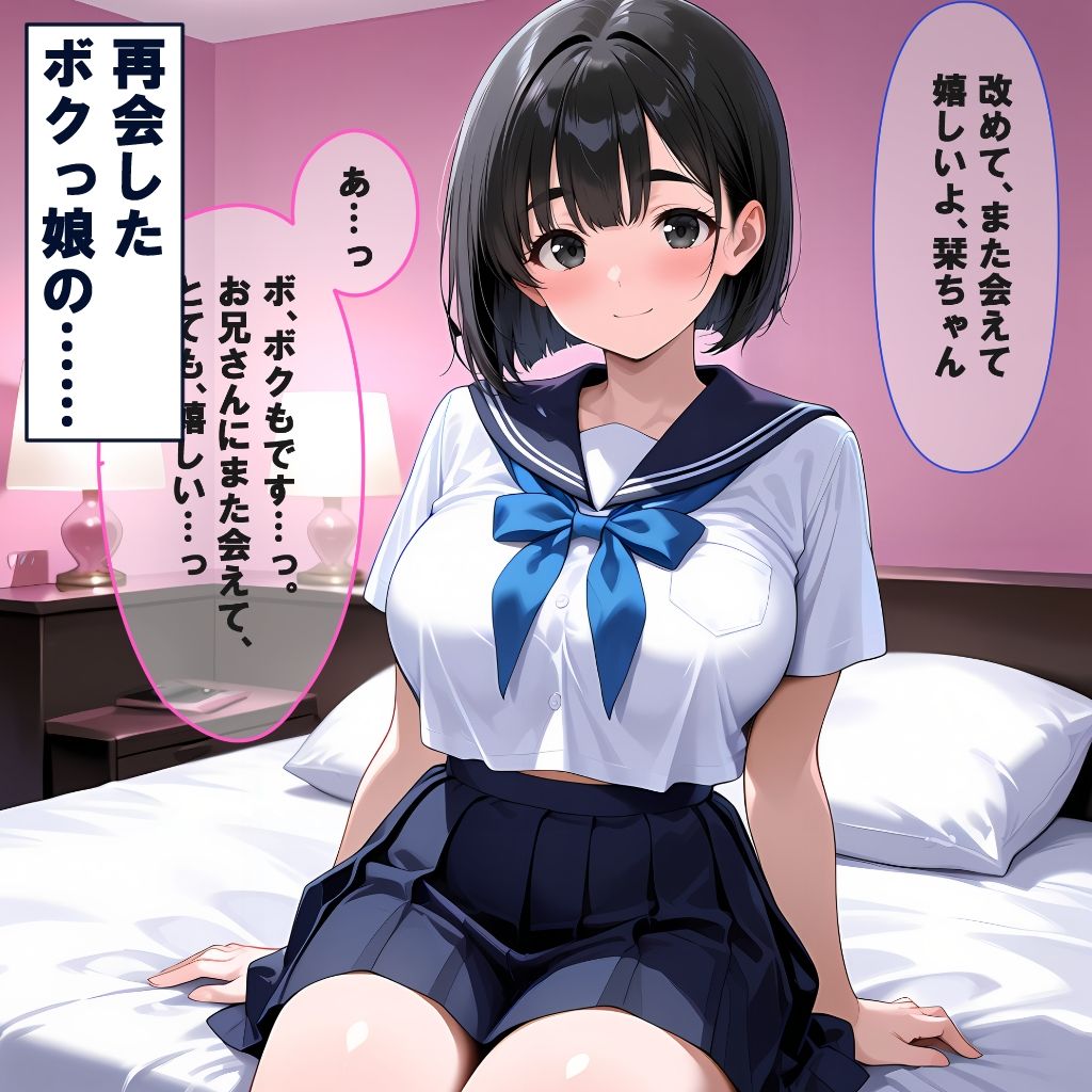 逆ナンしてきたボクっ娘とイチャラブセックスしちゃう話2 サンプル画像1