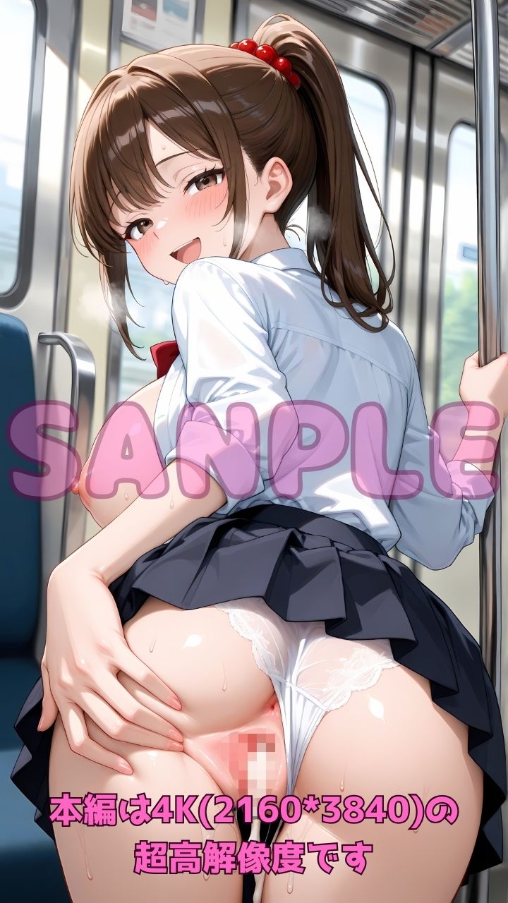 逆痴●列車 〜女子校生痴女のお尻擦りつけ誘惑＋立ちバック＆騎乗位4〜 サンプル画像10
