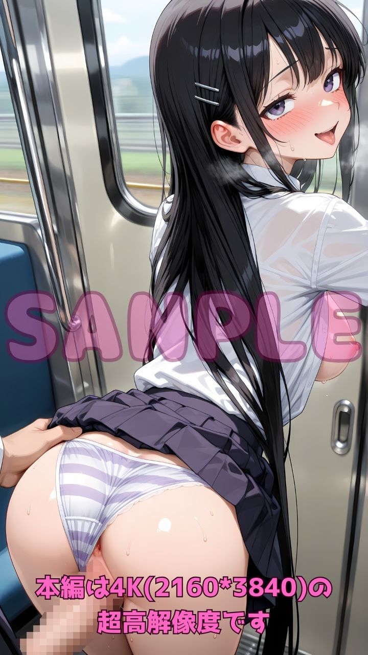 逆痴●列車 〜女子校生痴女のお尻擦りつけ誘惑＋立ちバック＆騎乗位3〜 サンプル画像5