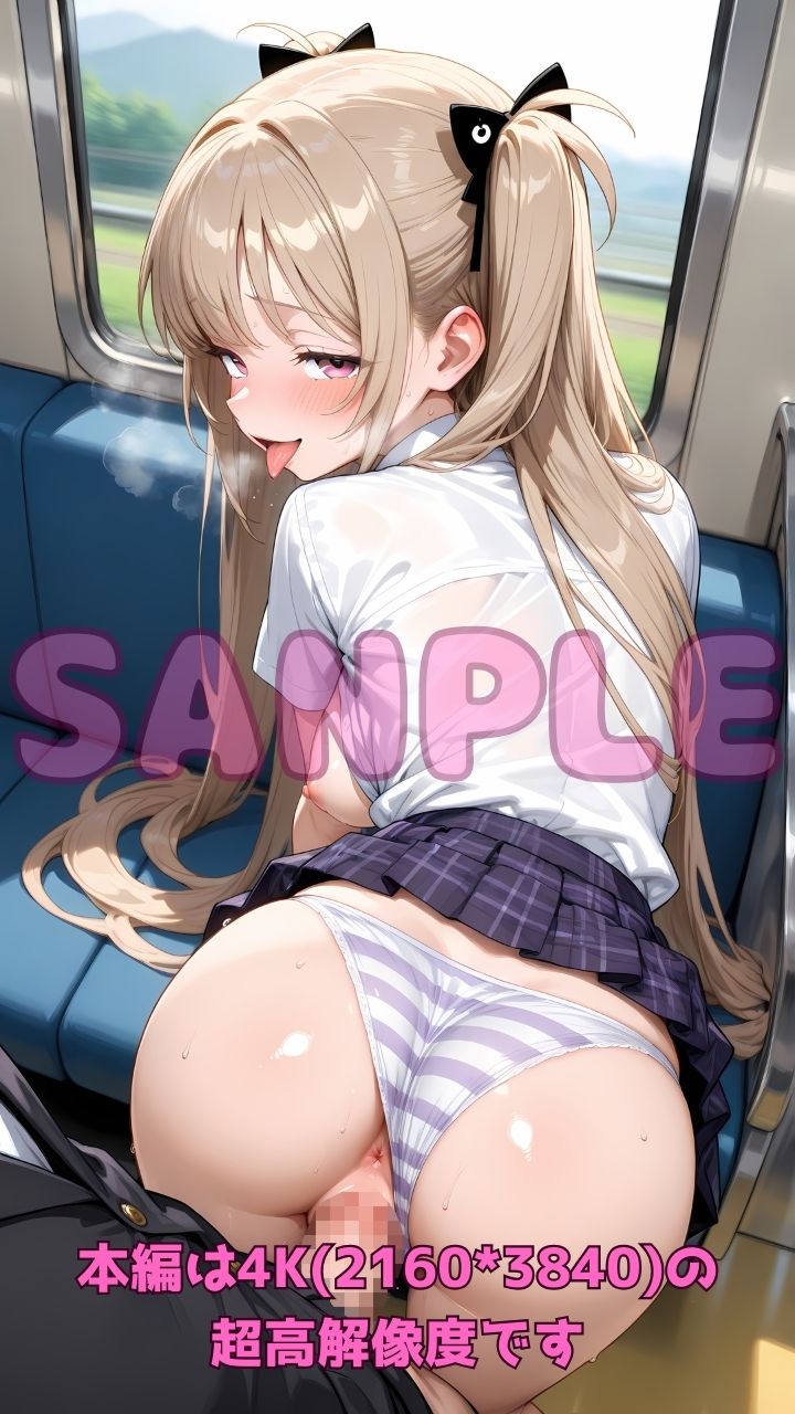 逆痴●列車 〜女子校生痴女のお尻擦りつけ誘惑＋立ちバック＆騎乗位2〜 サンプル画像7