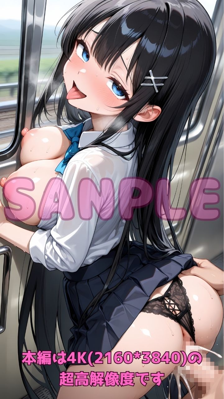 逆痴●列車 〜女子校生痴女のお尻擦りつけ誘惑＋立ちバック＆騎乗位2〜 サンプル画像8