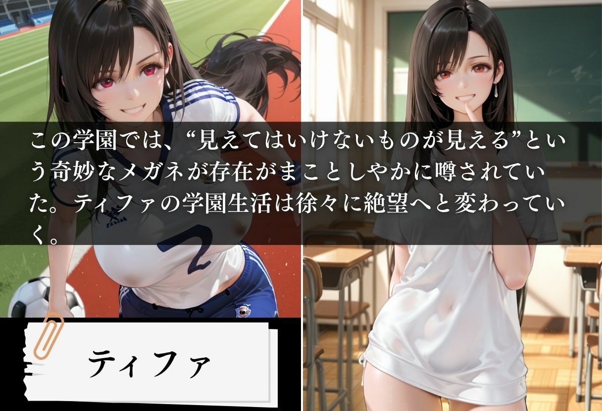 透視学園 ヒロイン妊娠トラブル〜ティファ編〜 サンプル画像1