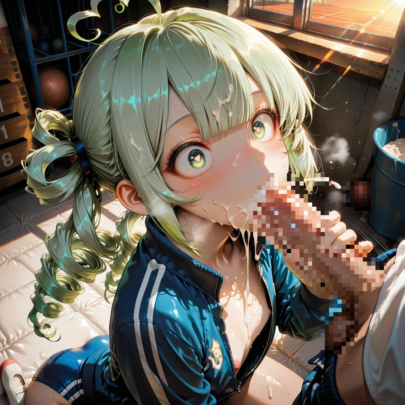 運動着JKと体育倉庫でなかよし サンプル画像5