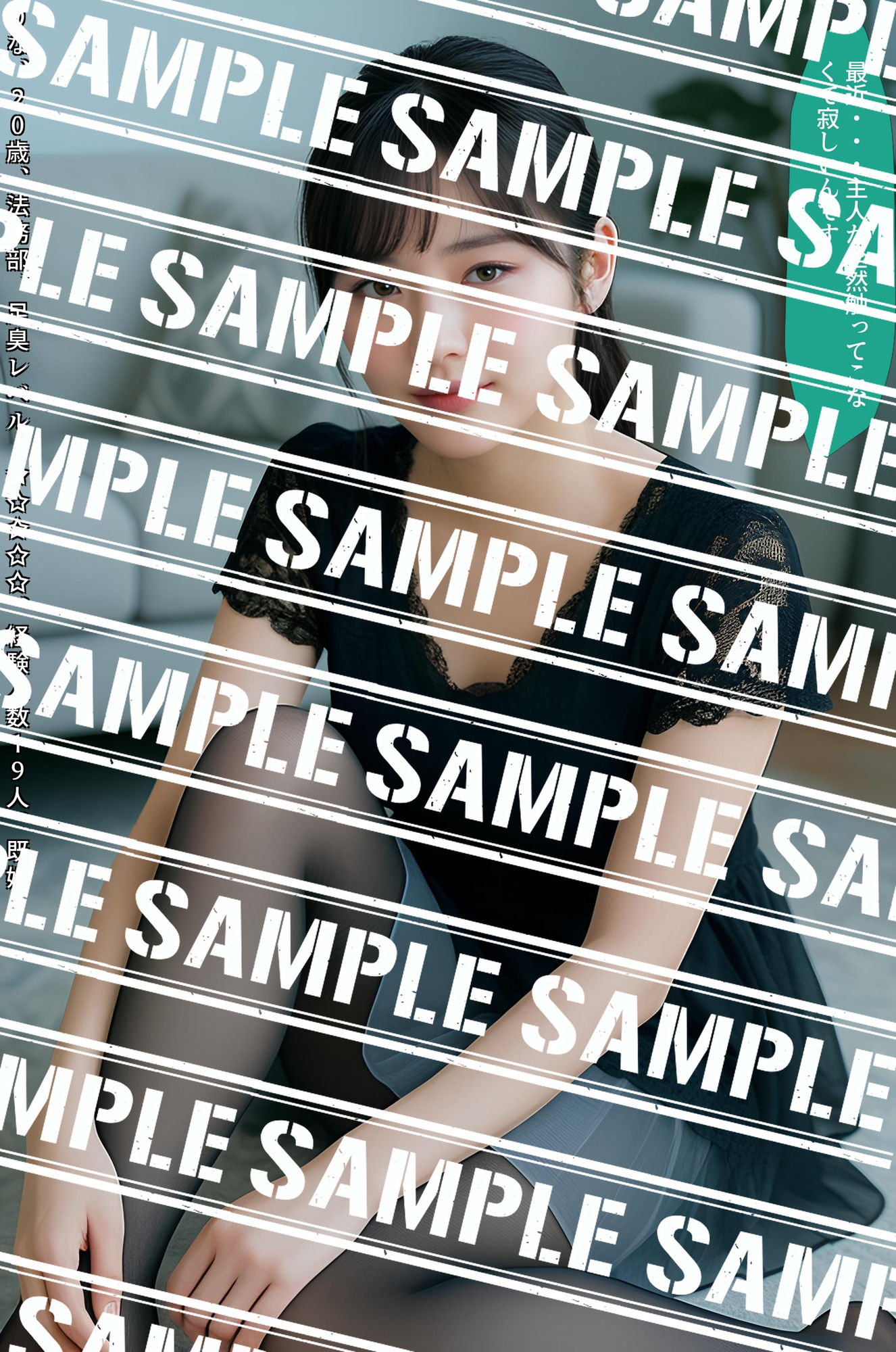 部屋に来た会社の後輩OLの私服黒スト vol.1 サンプル画像3