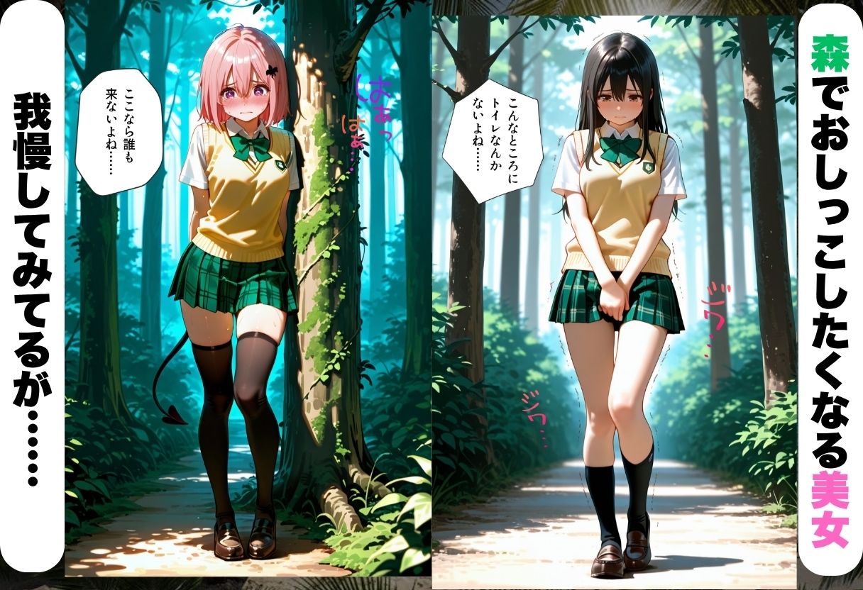 野外お漏らしレ〇プ 深い森の中で子宮壊れるまでイキ狂うト〇ブル・ダークネス編 サンプル画像1