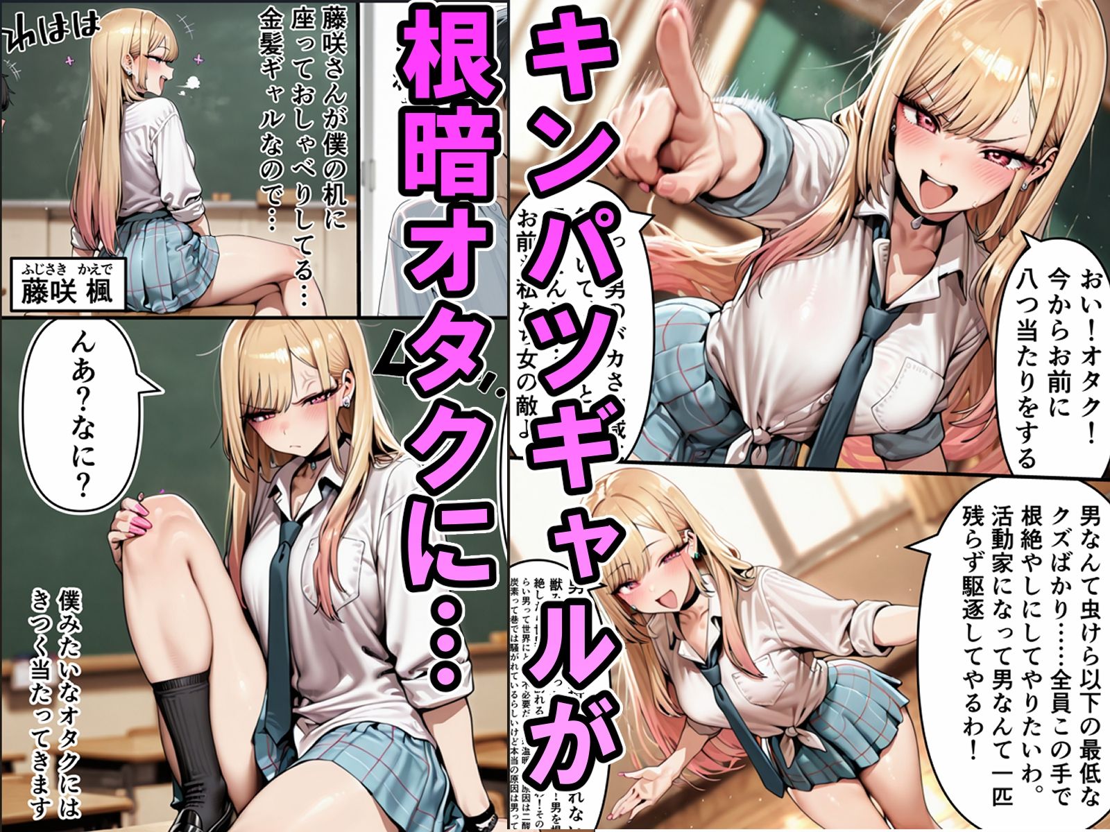 金髪ギャルの逆レ●プ堕ち！根暗オタクのバカデカチンポに子宮メロメロ〜強●オナニーからコスプレ生ハメ孕ませまで〜 サンプル画像2