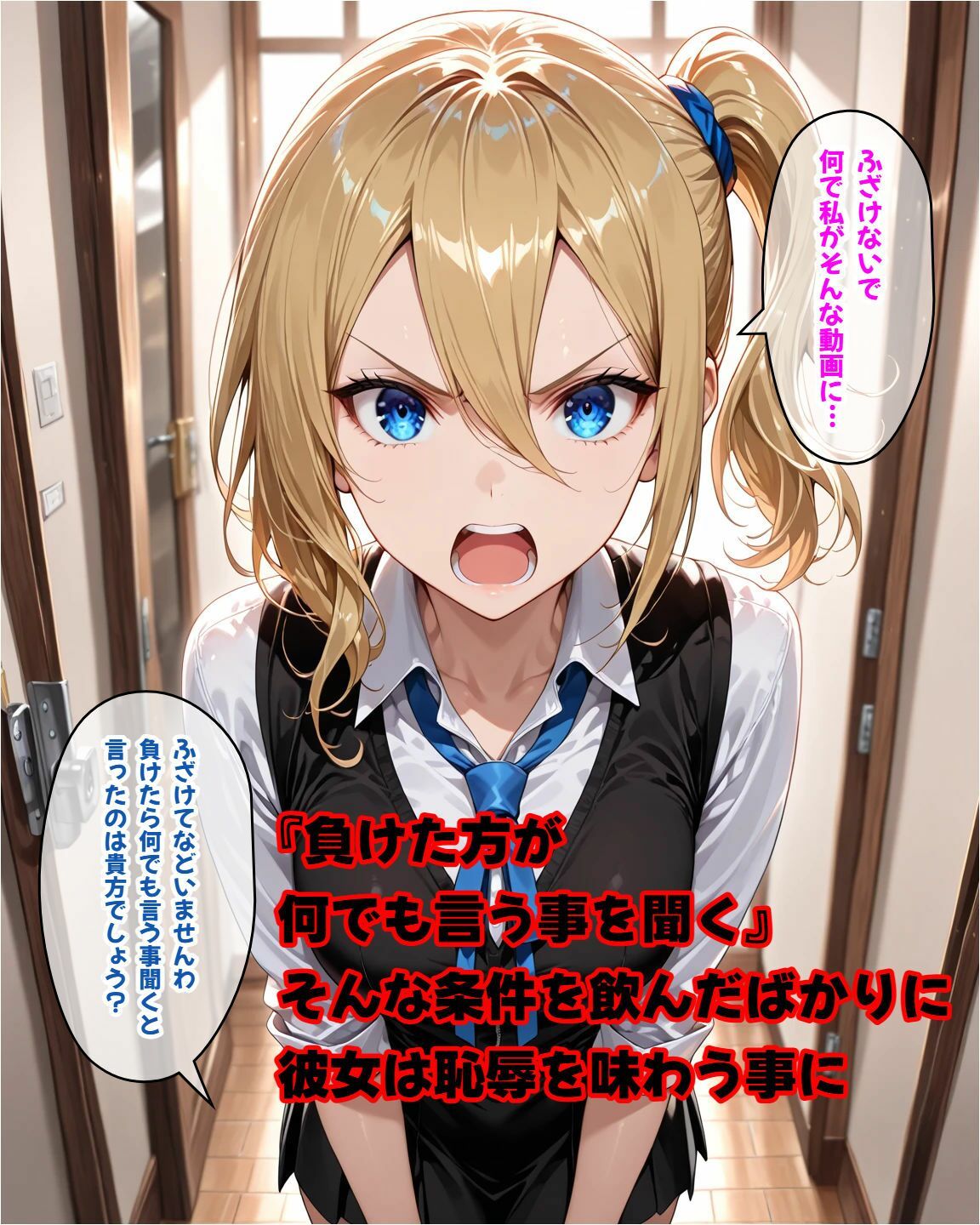 金髪クールギャル 敗北の代償 〜見知らぬ男に処女を捧げる屈辱撮影〜 サンプル画像1