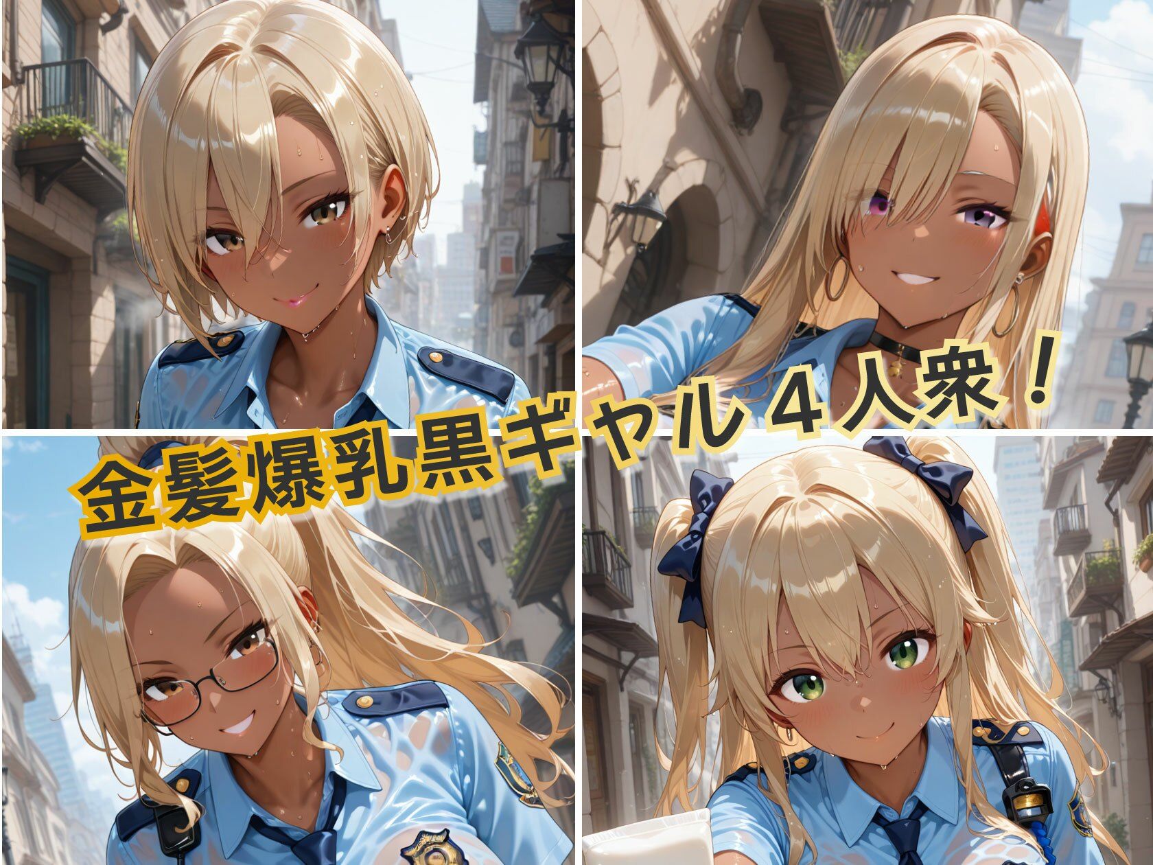 金髪黒ギャルミニスカポリスイキ狂いSEX サンプル画像1