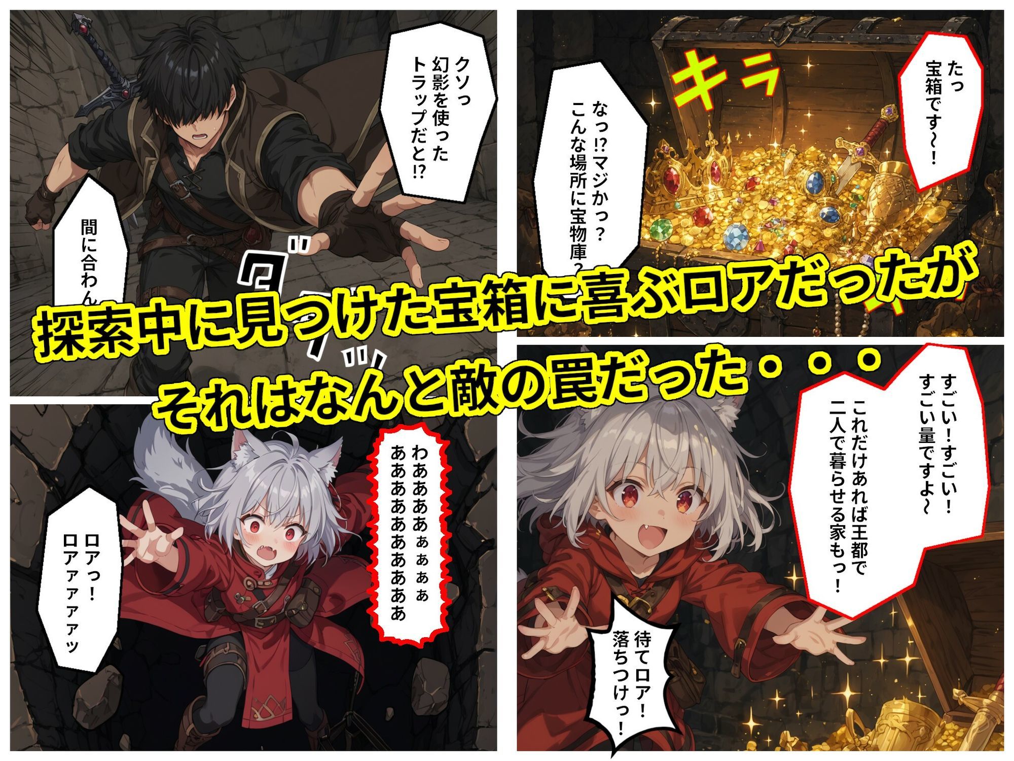 銀狼獣人の少女に子種を搾り取られながら旅をする魔族ミレイザ編 サンプル画像3