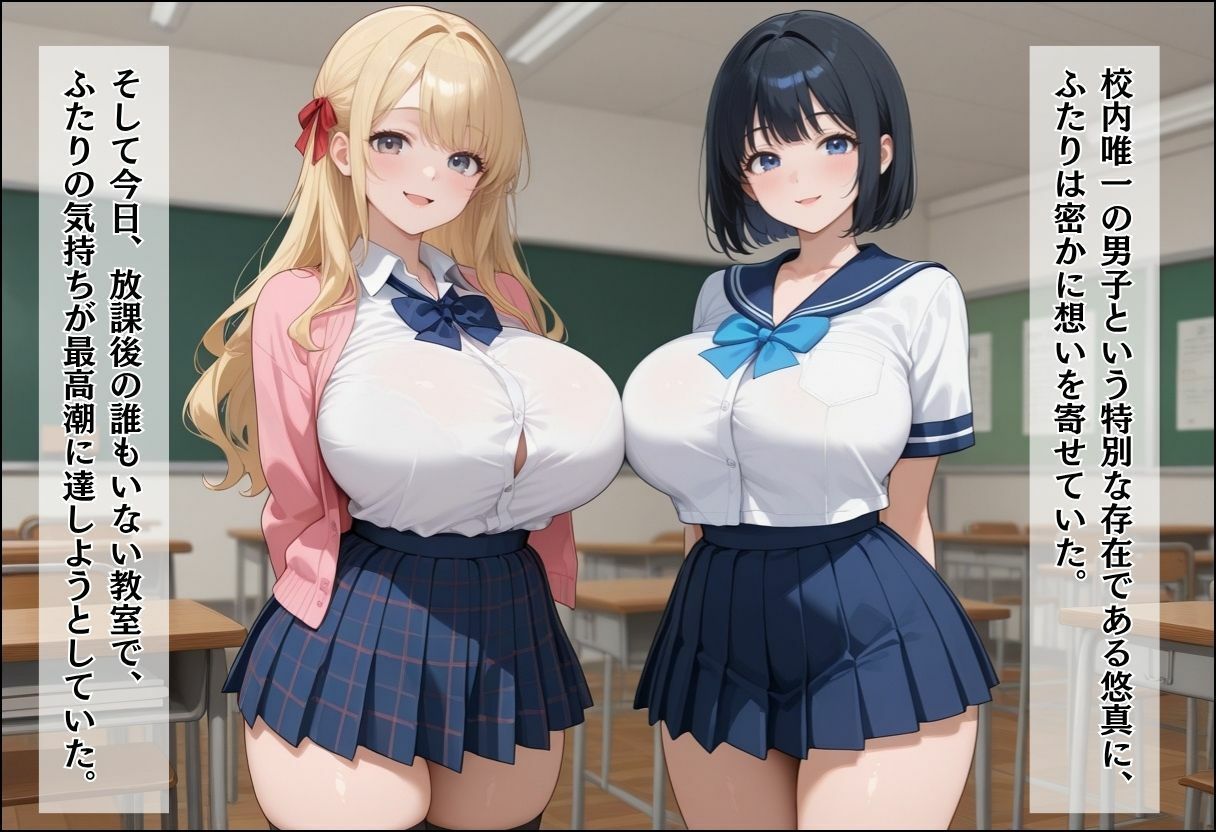 間違って女子校に入学したらムチムチ女子校生に毎日中出しを要求される学園生活〜放課後甘々Wヒロイン編〜 サンプル画像4