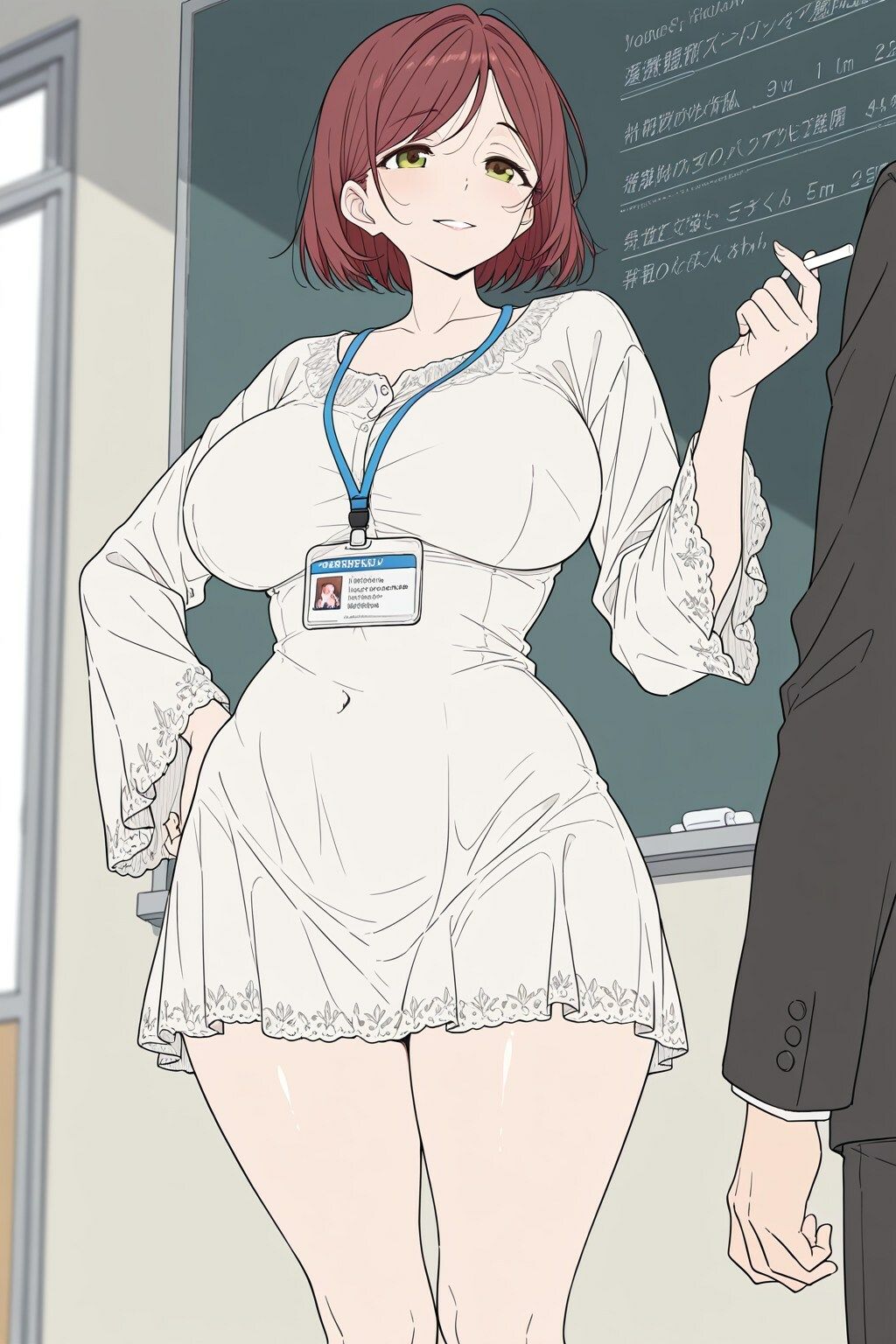 防〇大学校のエロ女教官とスク水えっちさせていただいた サンプル画像3