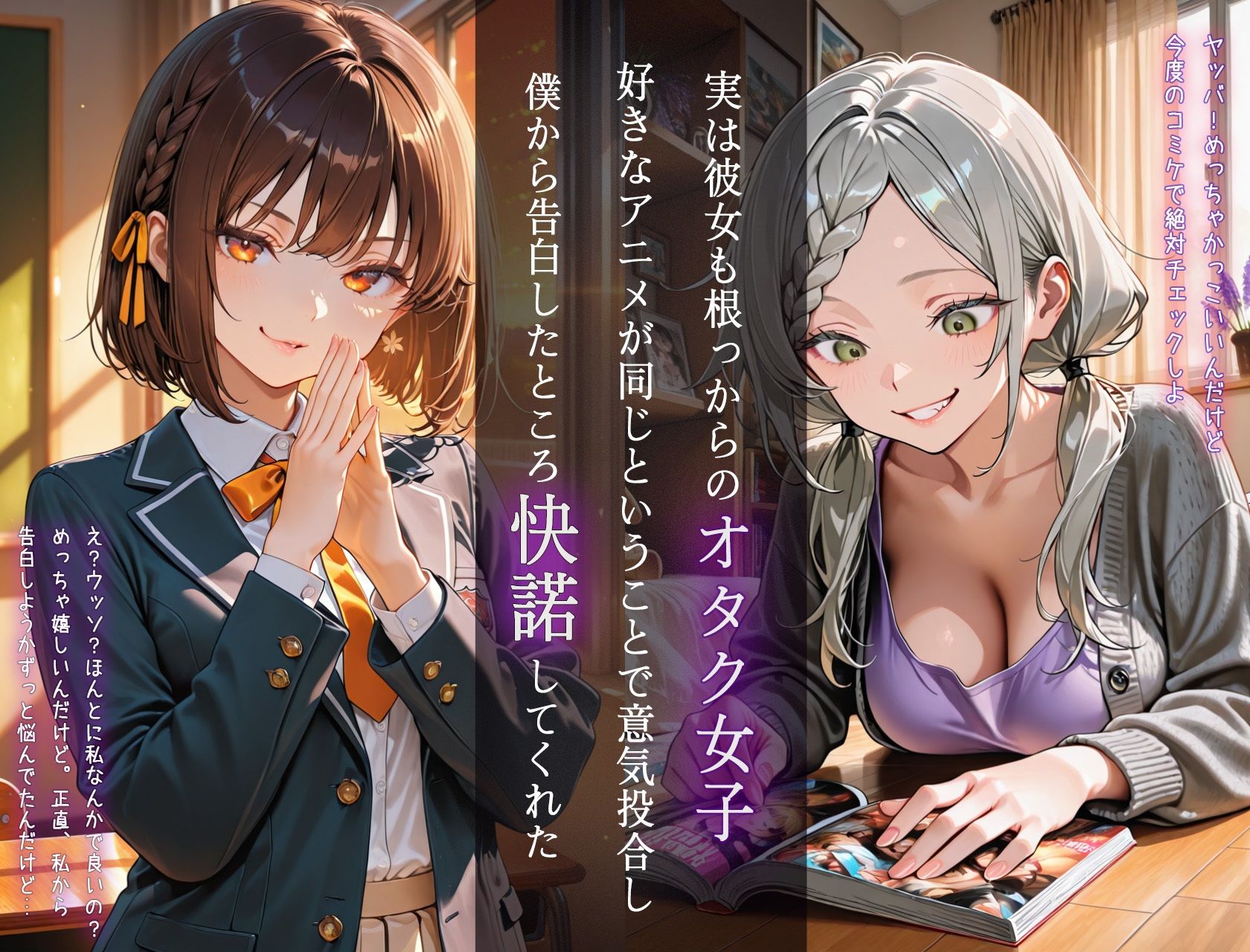 隠れドSのJKオタク彼女に性癖歪められて搾精されまくった話 サンプル画像2