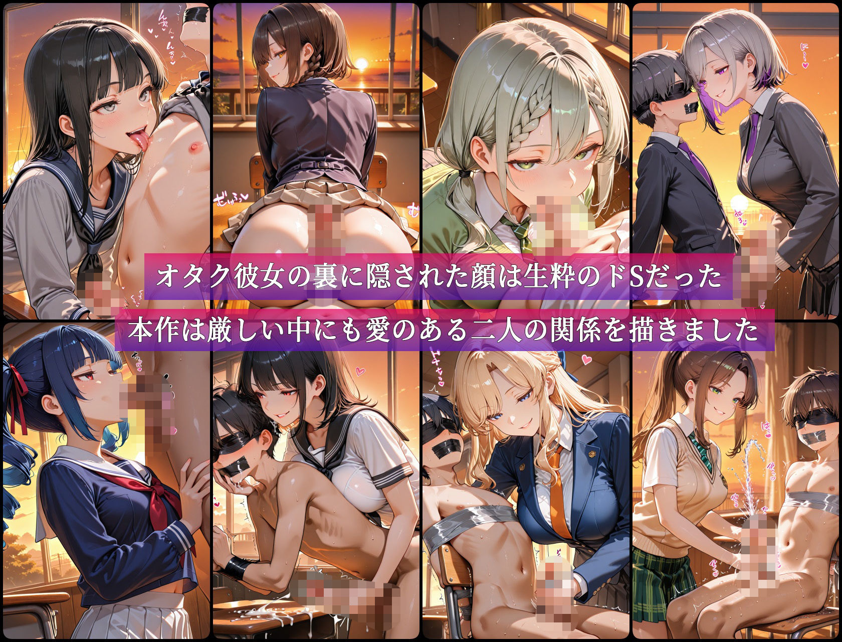 隠れドSのJKオタク彼女に性癖歪められて搾精されまくった話 サンプル画像9