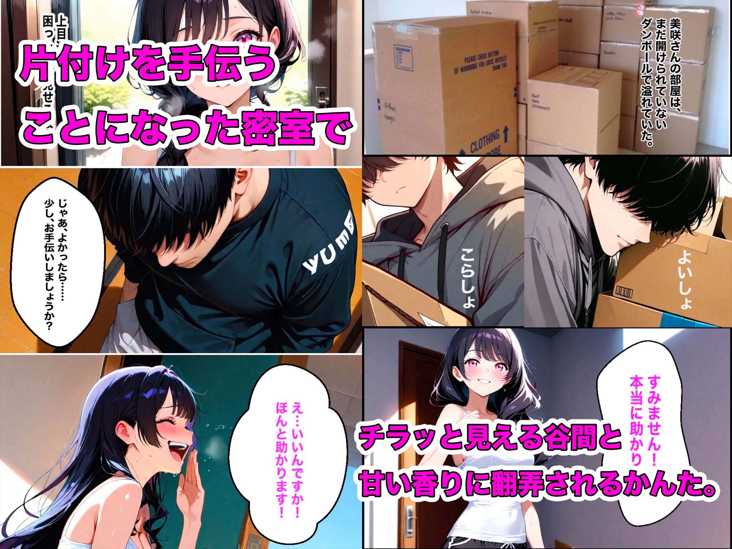 隣に引っ越してきた巨乳美女の荷物を運んだら、お礼は『カラダ』でした。 サンプル画像2