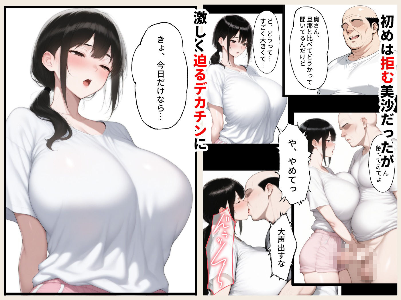隣の人妻をデカチンで寝取る サンプル画像3