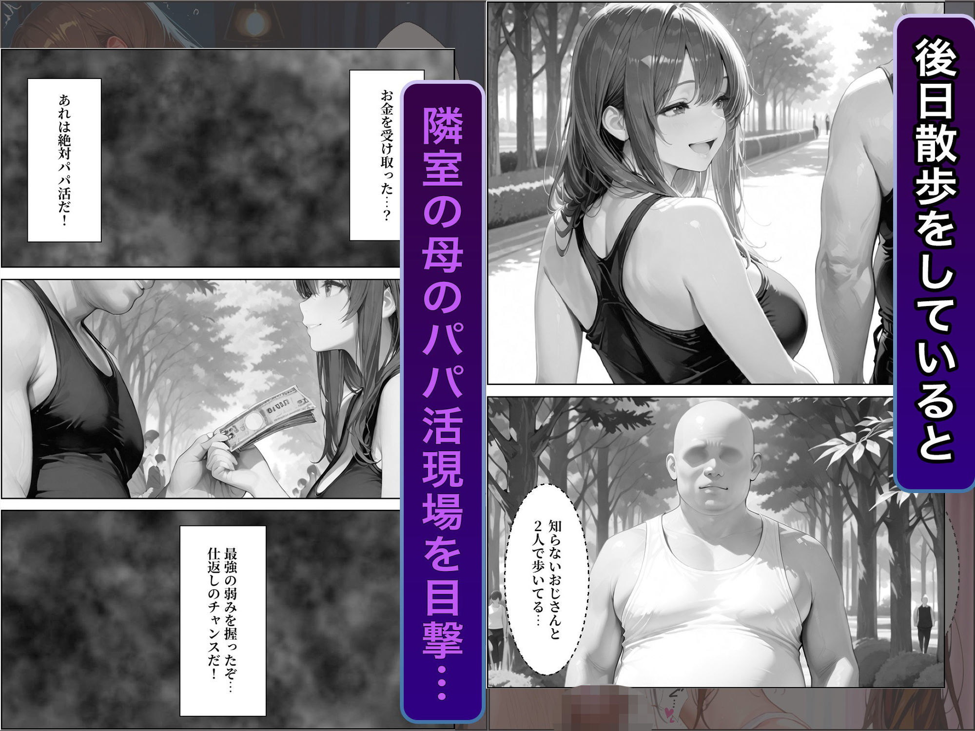 隣室に越してきた奇妙な母娘をデカチンで犯しまくった話 サンプル画像6