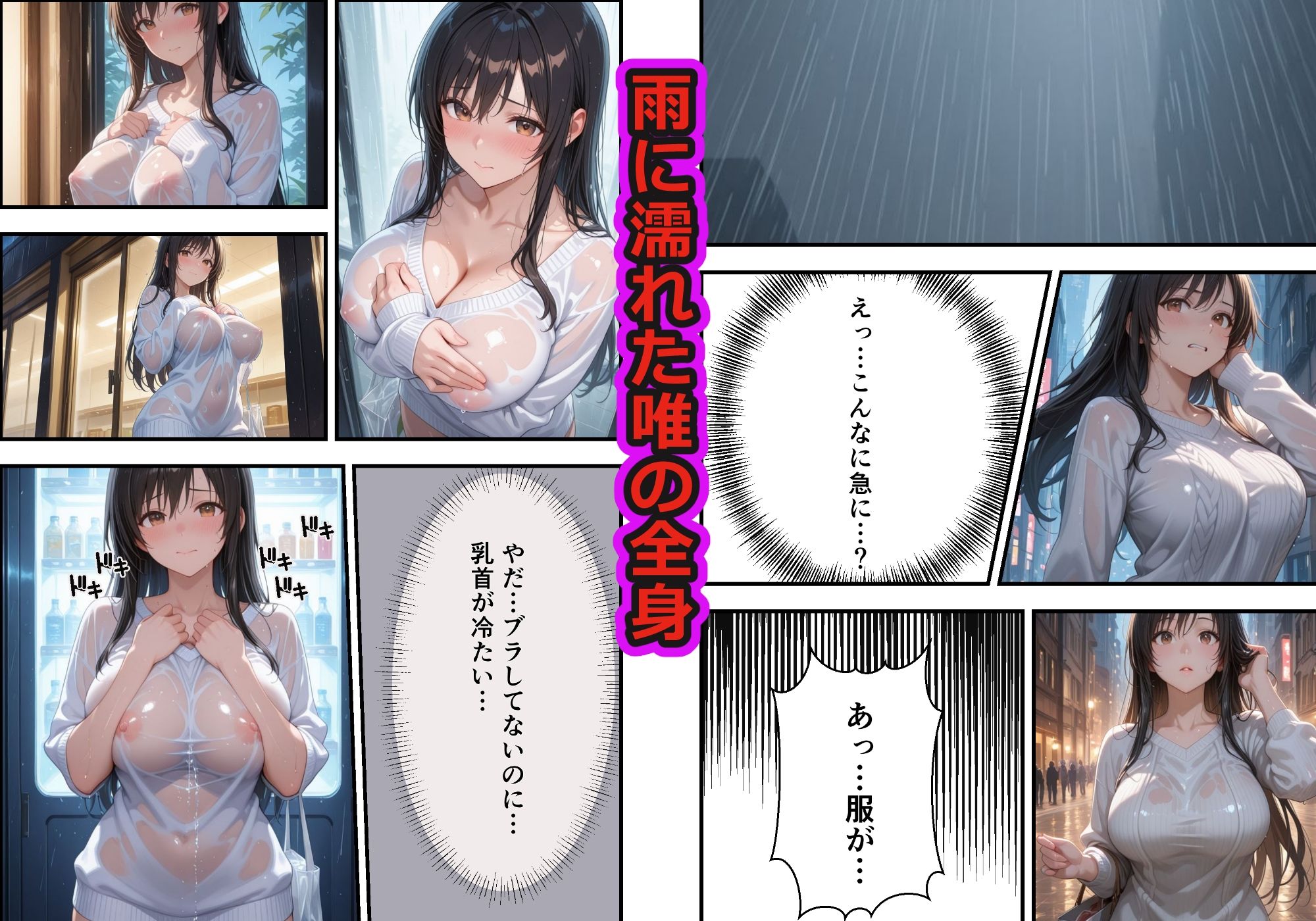 雨に濡れて透けたら…我慢の限界でした サンプル画像2