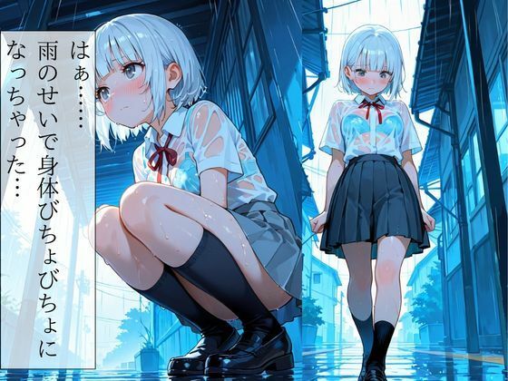 雨に濡れる。 サンプル画像1