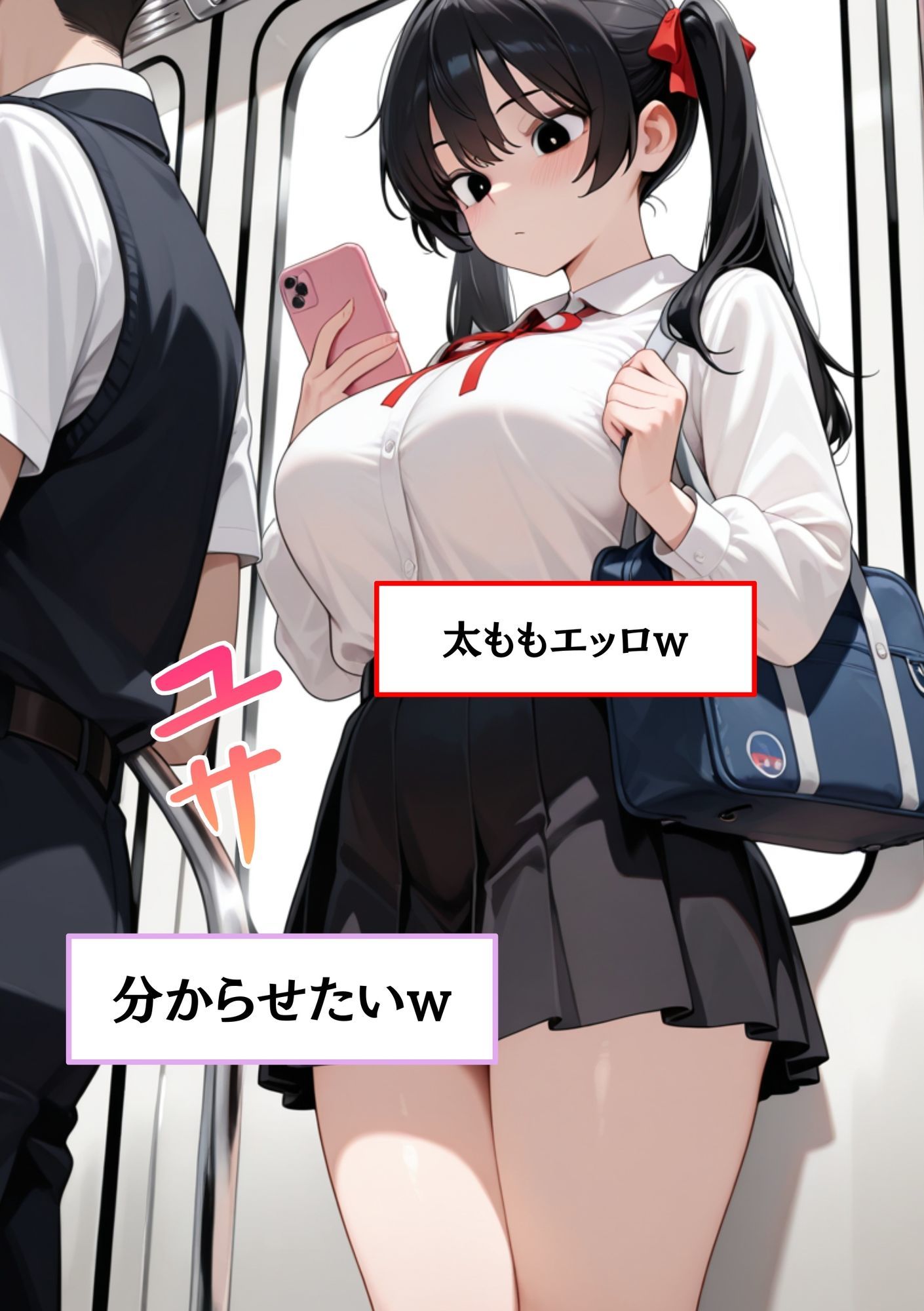 電車でロリ顔女子校生を痴●してハ〆た話。 サンプル画像3