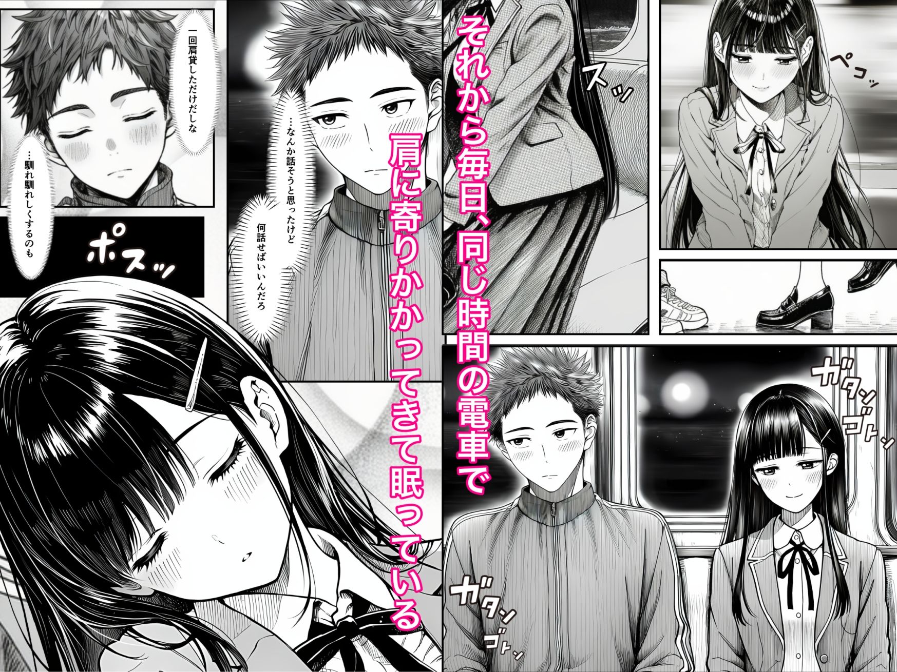 電車で何度も肩にもたれかかってくる女の子と、子作りセックスしてしまった サンプル画像2
