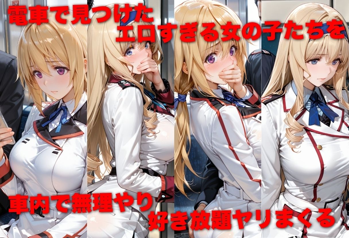 電車で痴●した美女をガラスに押し付けメス堕ちさせた話 I●編 サンプル画像1