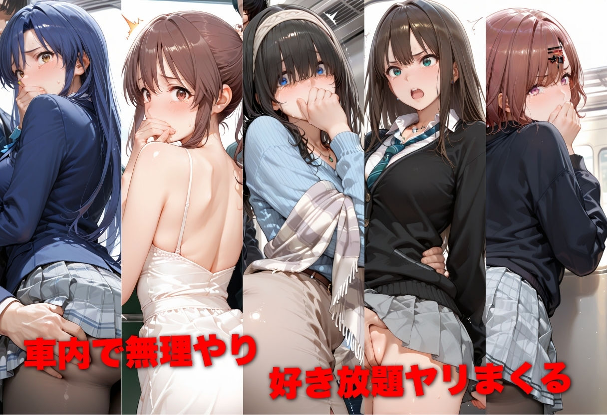電車で痴●した美女をガラスに押し付けメス堕ちさせた話 ア●ドルマスター編 サンプル画像2