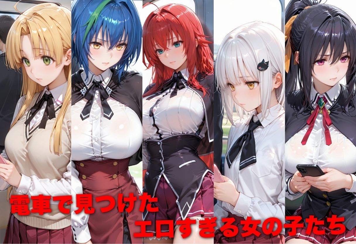 電車で痴●した美女をガラスに押し付けメス堕ちさせた話 ハ●スクールD×D編 サンプル画像1
