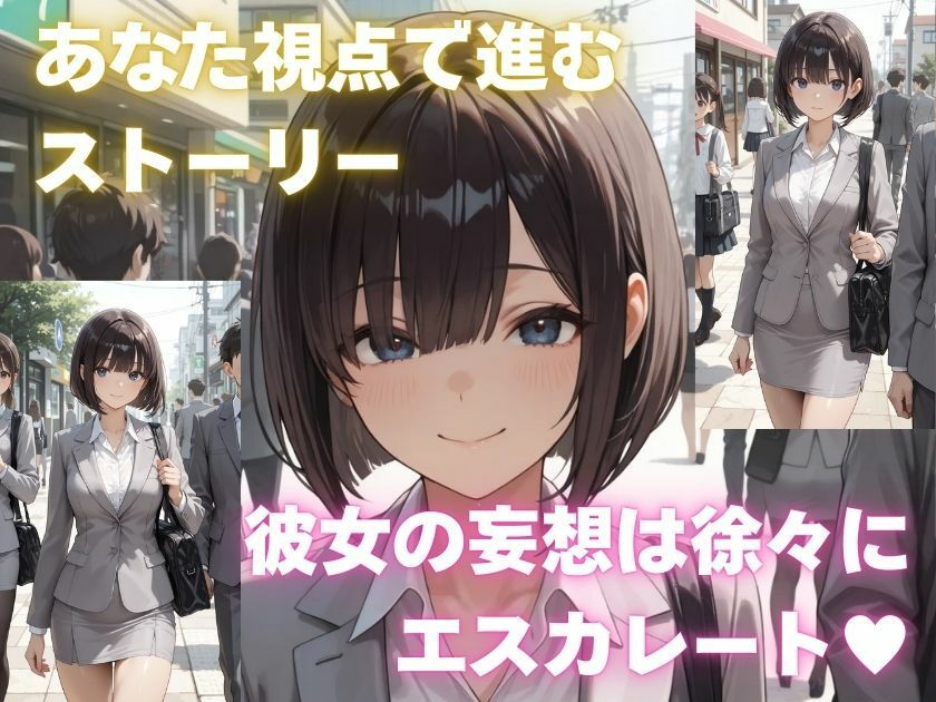 露出妄想はとめられない…クミの妄想1〜路地裏通勤編〜 サンプル画像7