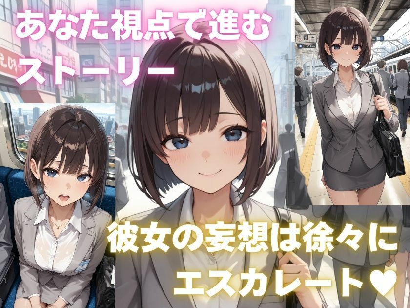 露出妄想はとめられない…クミの妄想2〜電車通勤編〜前編 サンプル画像7