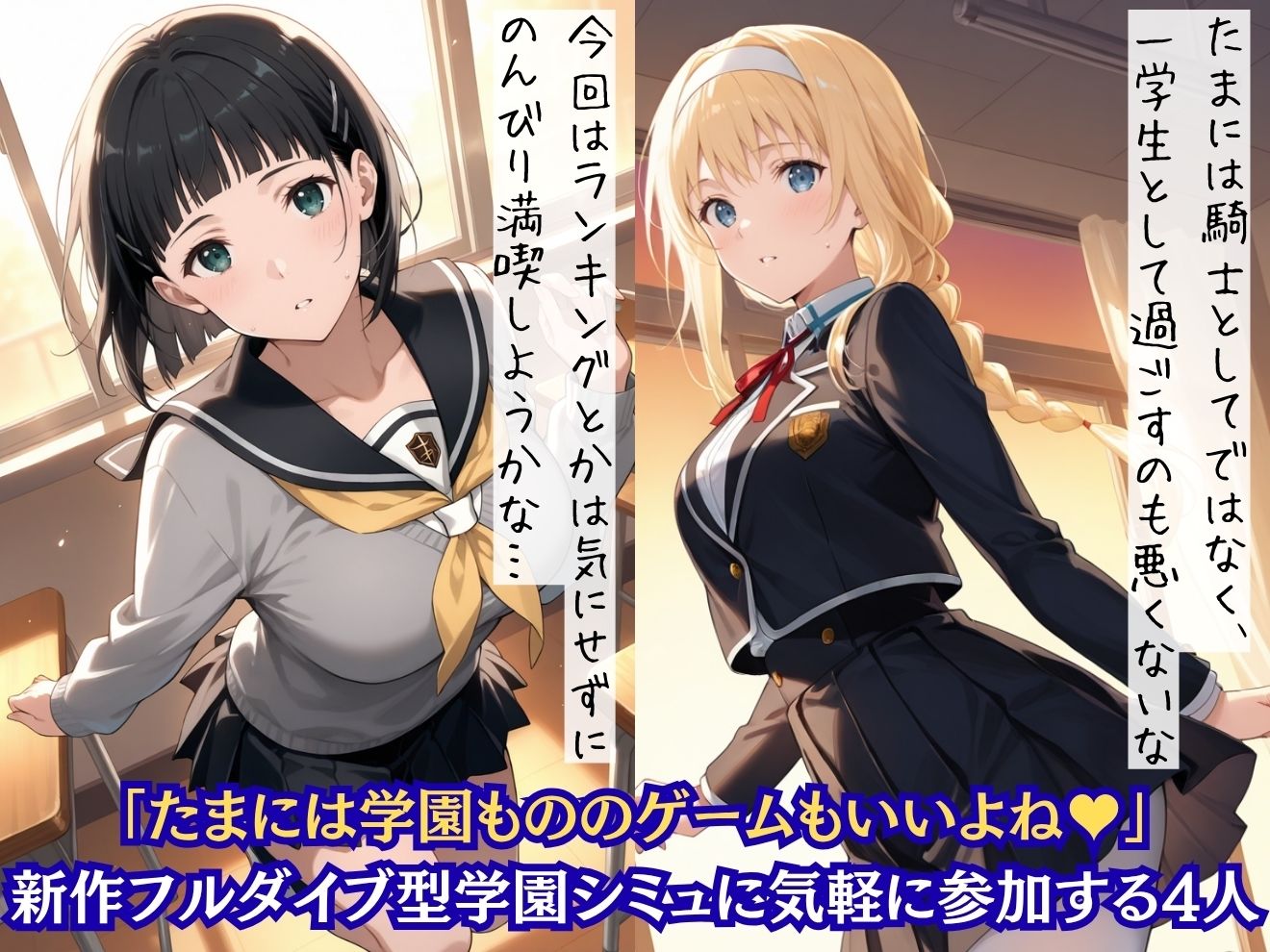青春学園ぬるゲーの甘い罠に次々とわからせられちゃうSA〇ヒロインたち サンプル画像1